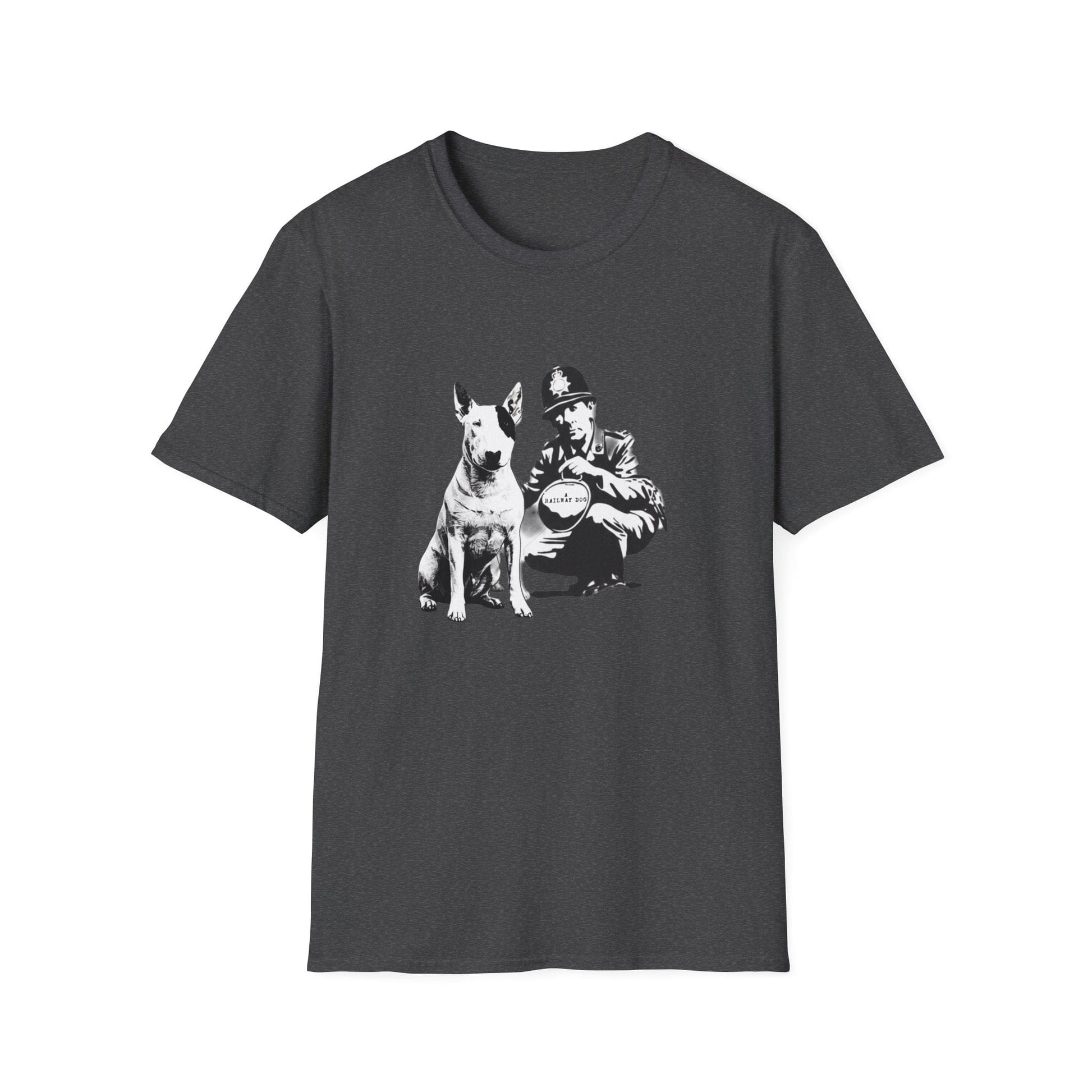 Loyal Mate Dog & Officer Graphic T-Shirt | Vintage Black Dog Lover Tee - That Should Be on a T-Shirt