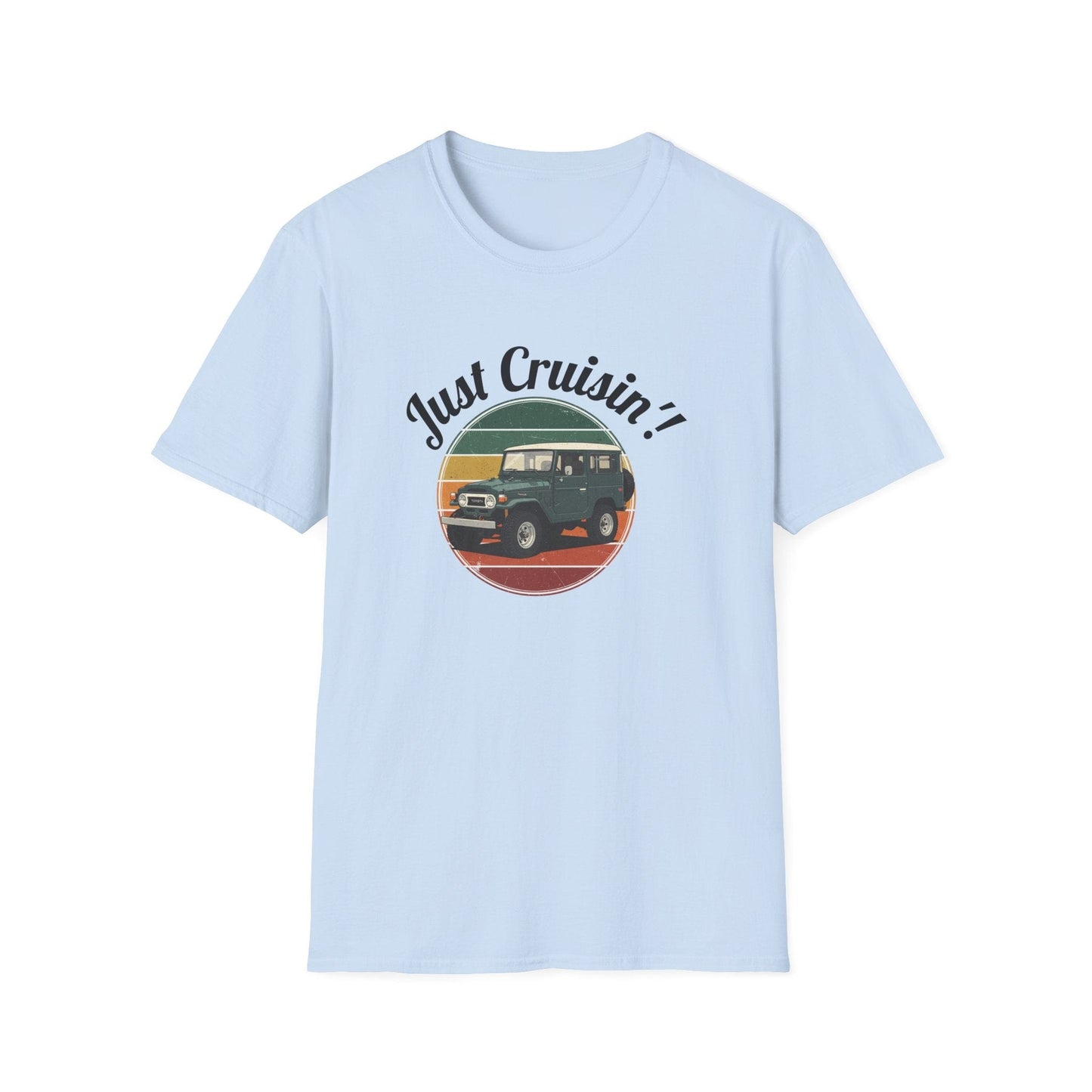 Just Cruisin' Vintage FJ40 Land Cruiser T-Shirt | Retro 70s Off-Road Vibe