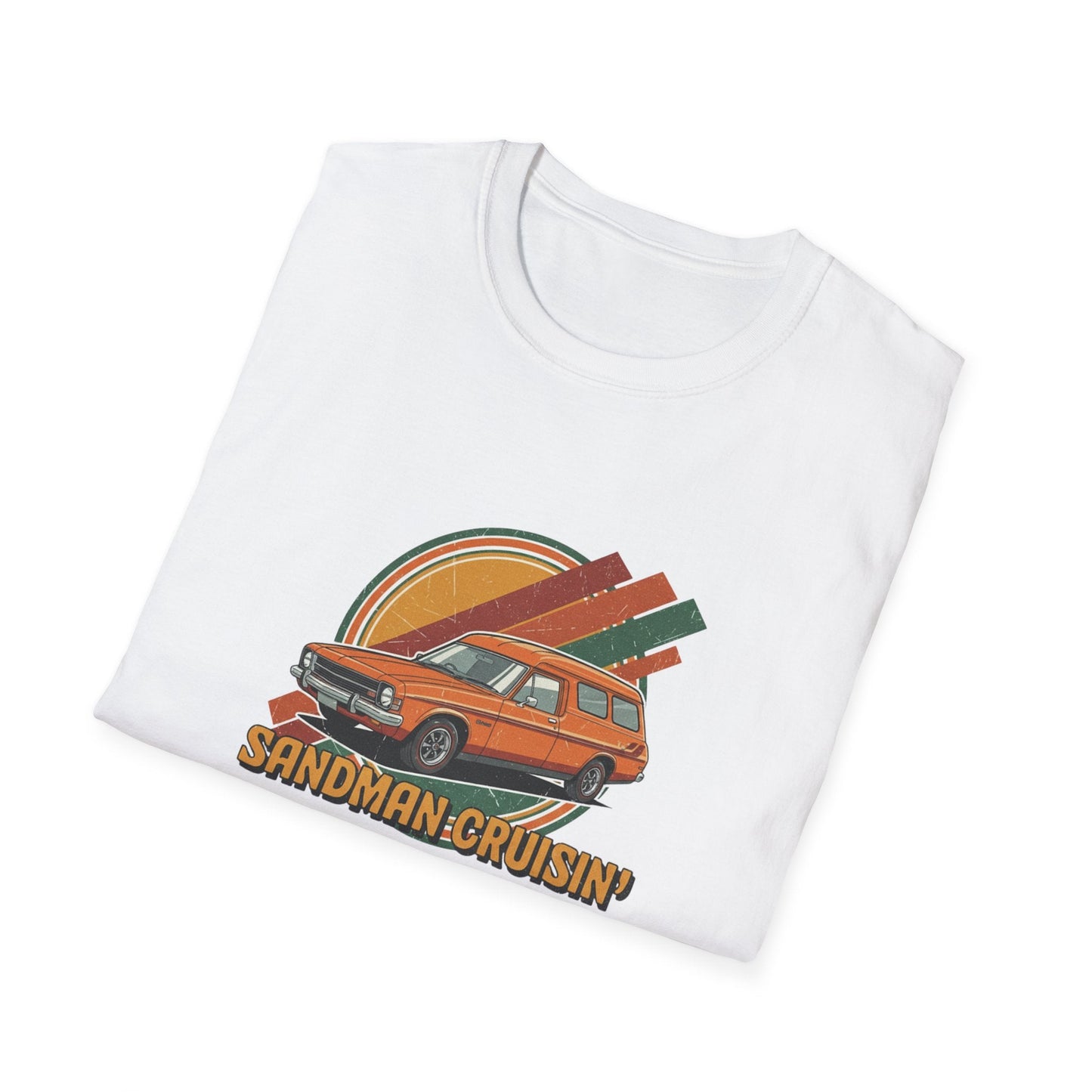 Sandman Cruisin' Van T-Shirt — Retro Campervan Graphic Tee