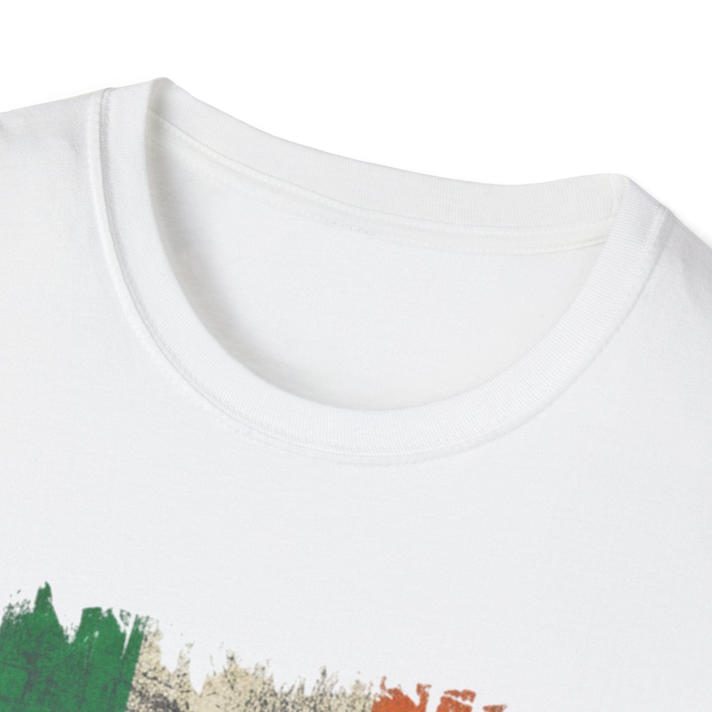 Irish Wolf Misneach & Neart T-Shirt - Distressed Ireland Flag Graphic Tee
Product Description