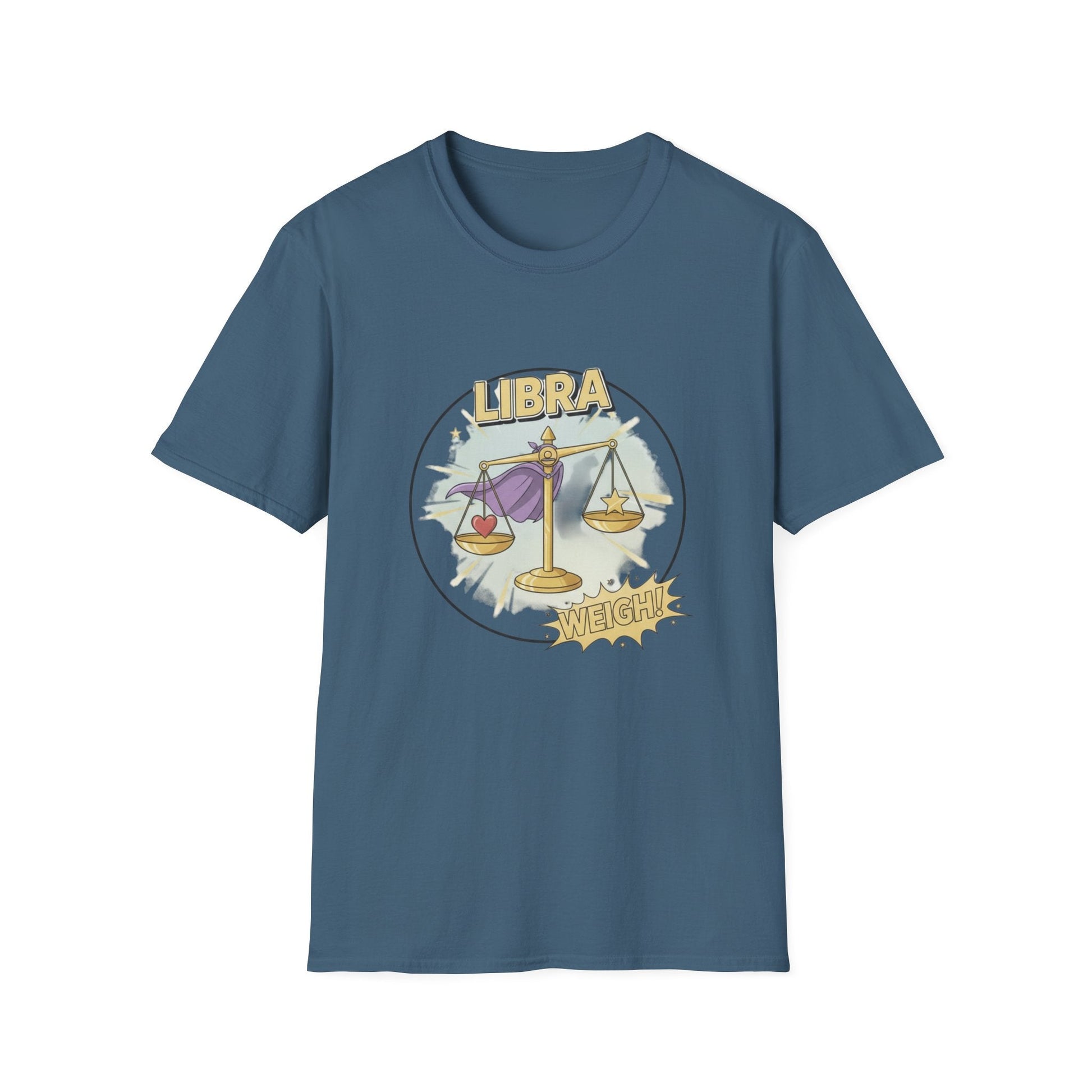 Libra Cartoon Zodiac  Tee — Vintage Globe Adventure Shirt - That Should Be on a T-Shirt