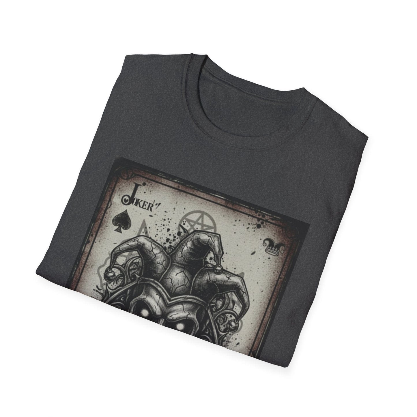 Dark Joker Skull Playing Card T-Shirt | Gothic Streetwear Graphic Tee
