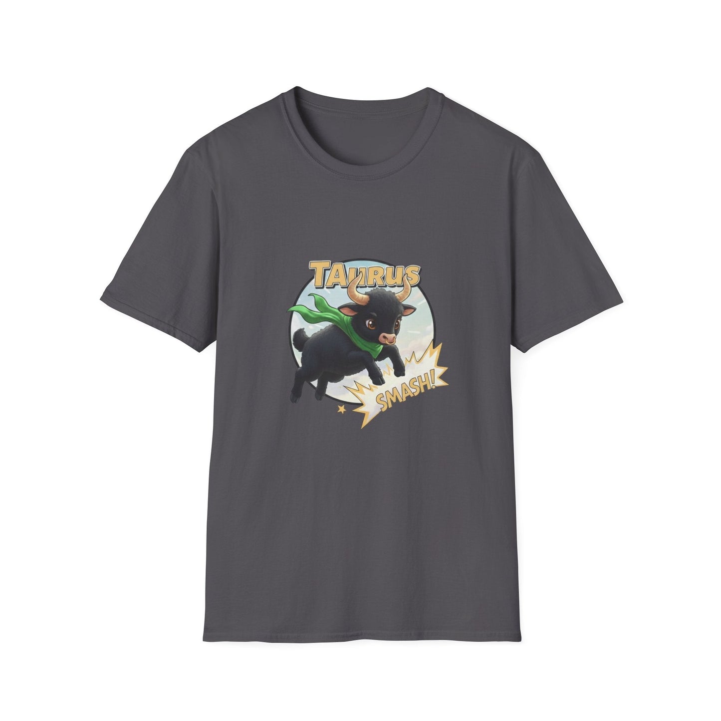 Taurus Smash! Superhero Bull Graphic Tee - That Should Be on a T-Shirt