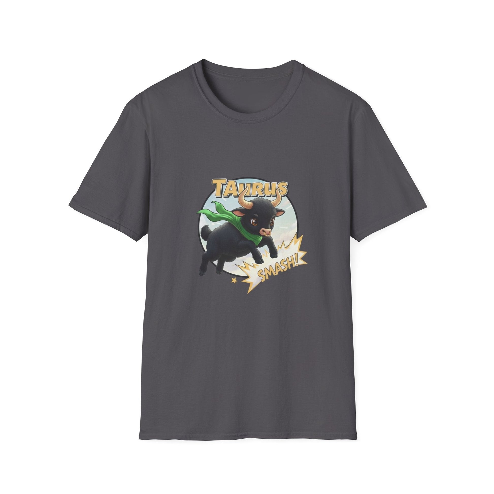 Taurus Smash! Superhero Bull Graphic Tee - That Should Be on a T-Shirt