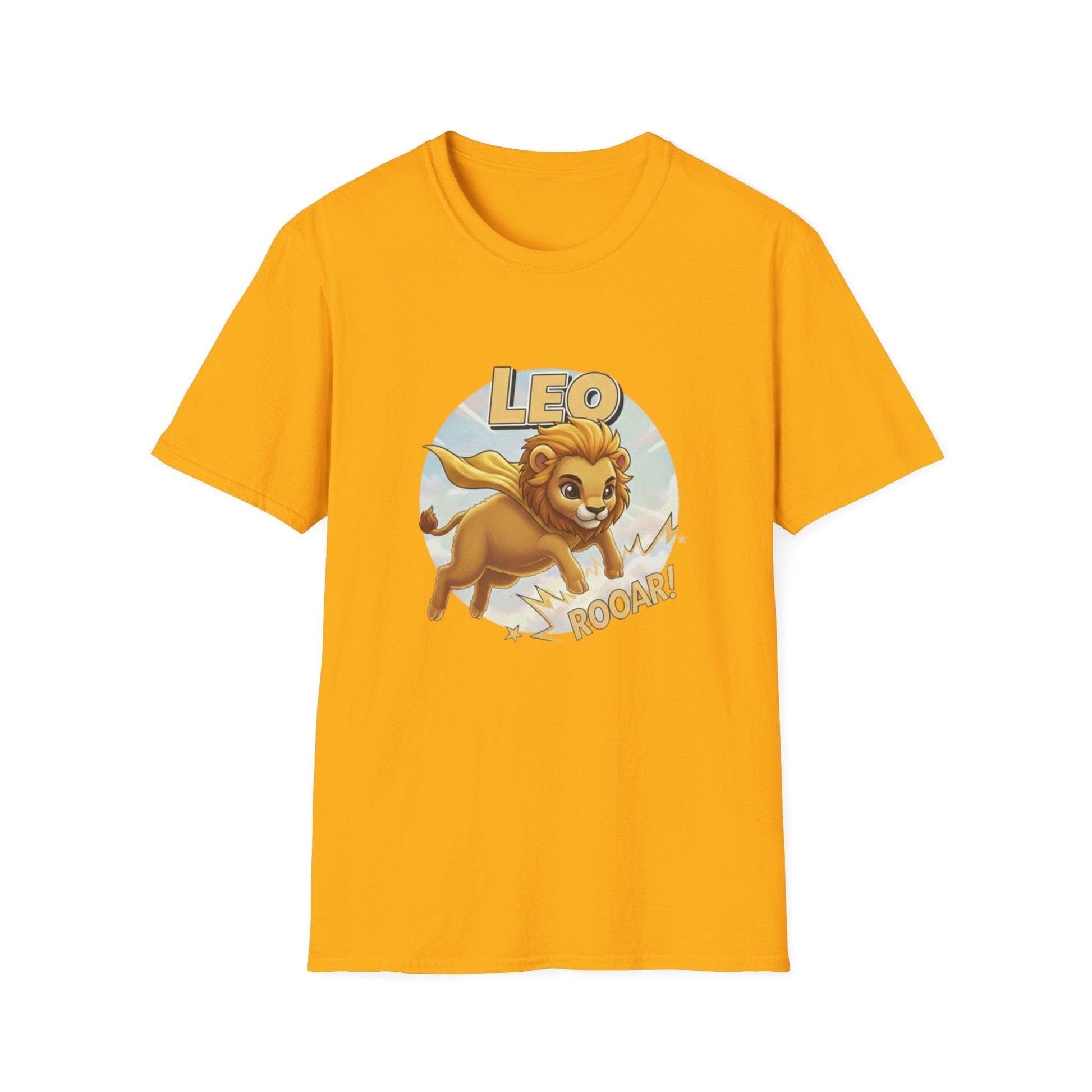 Leo Zodiac T-Shirt – Cute Lion Astrology Tee with “Roaar!” Design - That Should Be on a T-Shirt