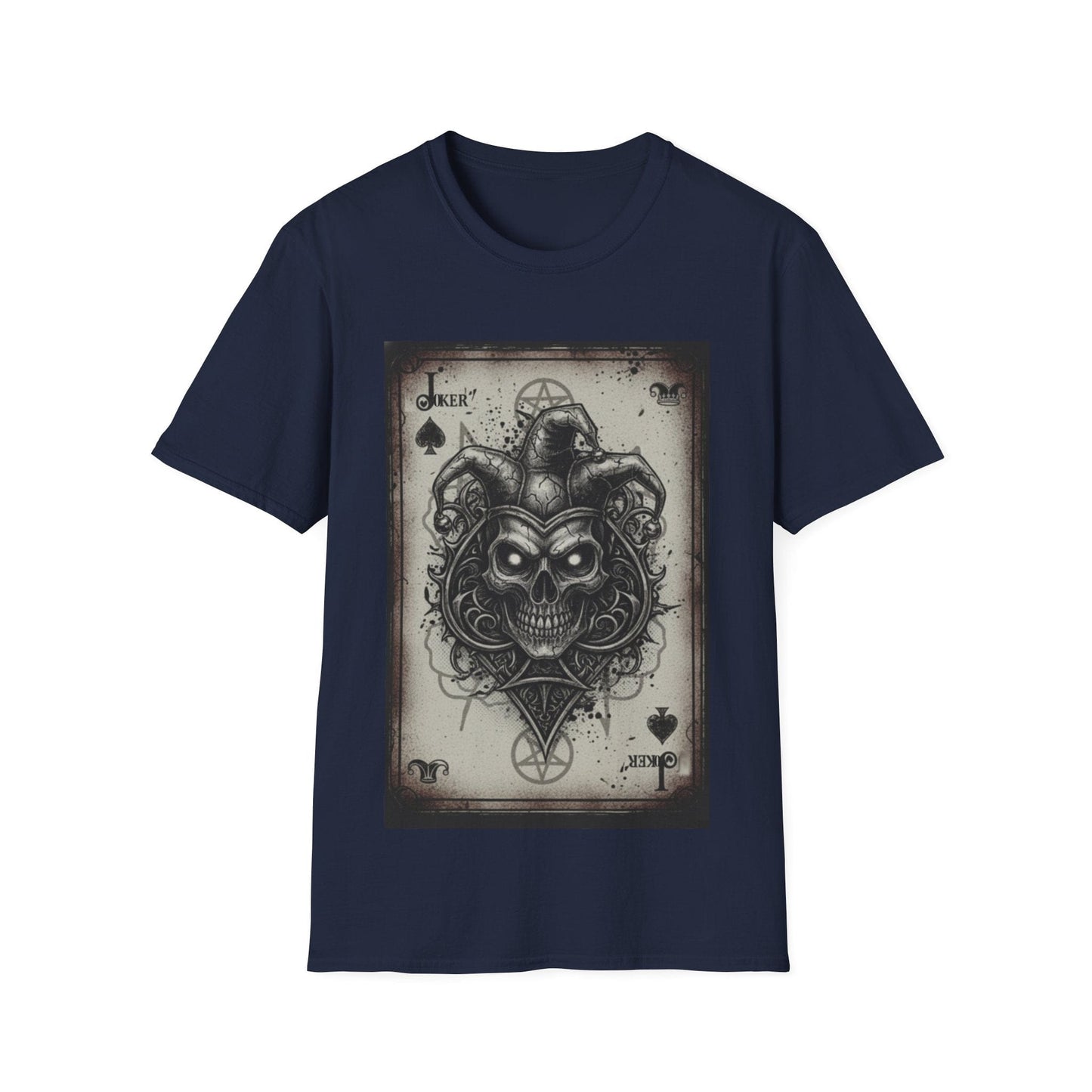 Dark Joker Skull Playing Card T-Shirt | Gothic Streetwear Graphic Tee