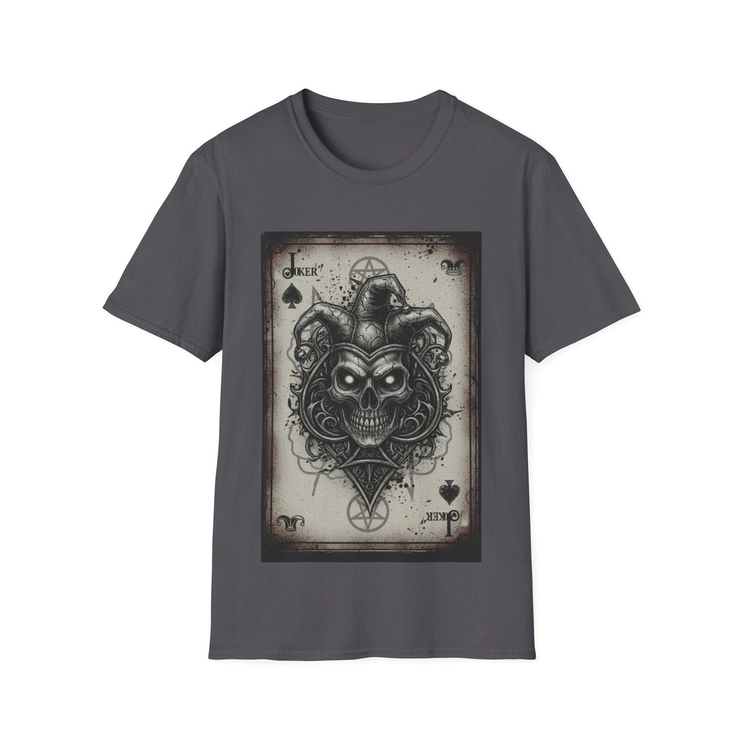 Dark Joker Skull Playing Card T-Shirt | Gothic Streetwear Graphic Tee