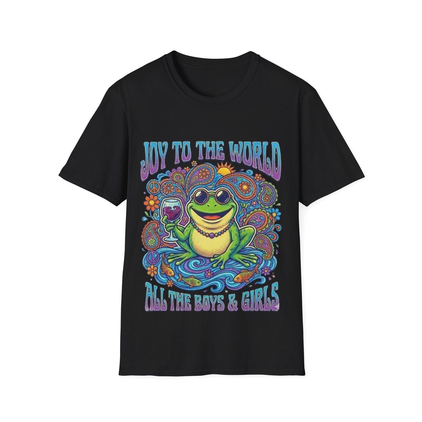Joy to the World T-Shirt — Psychedelic Holiday Graphic Tee - That Should Be on a T-Shirt