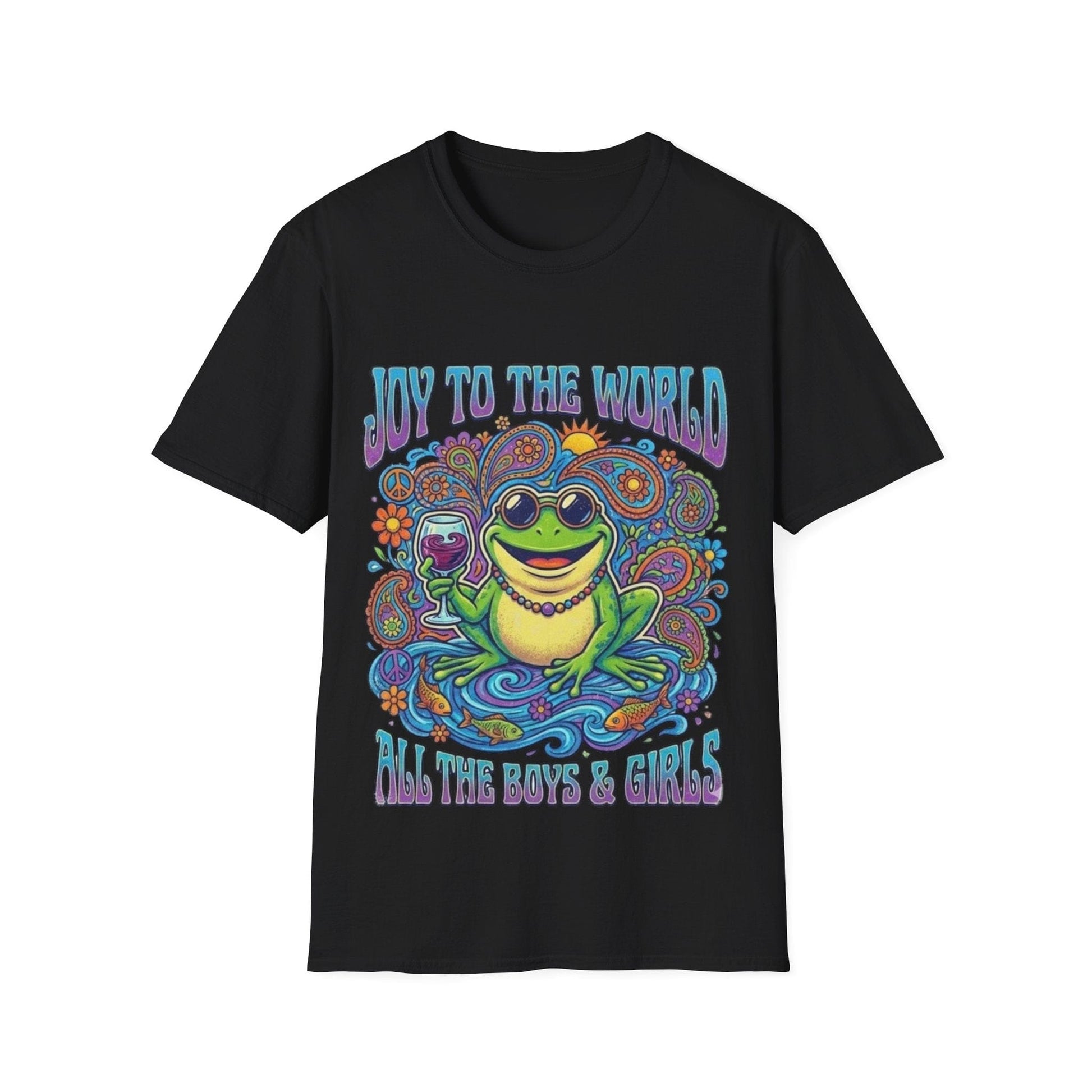 Joy to the World T-Shirt — Psychedelic Holiday Graphic Tee - That Should Be on a T-Shirt