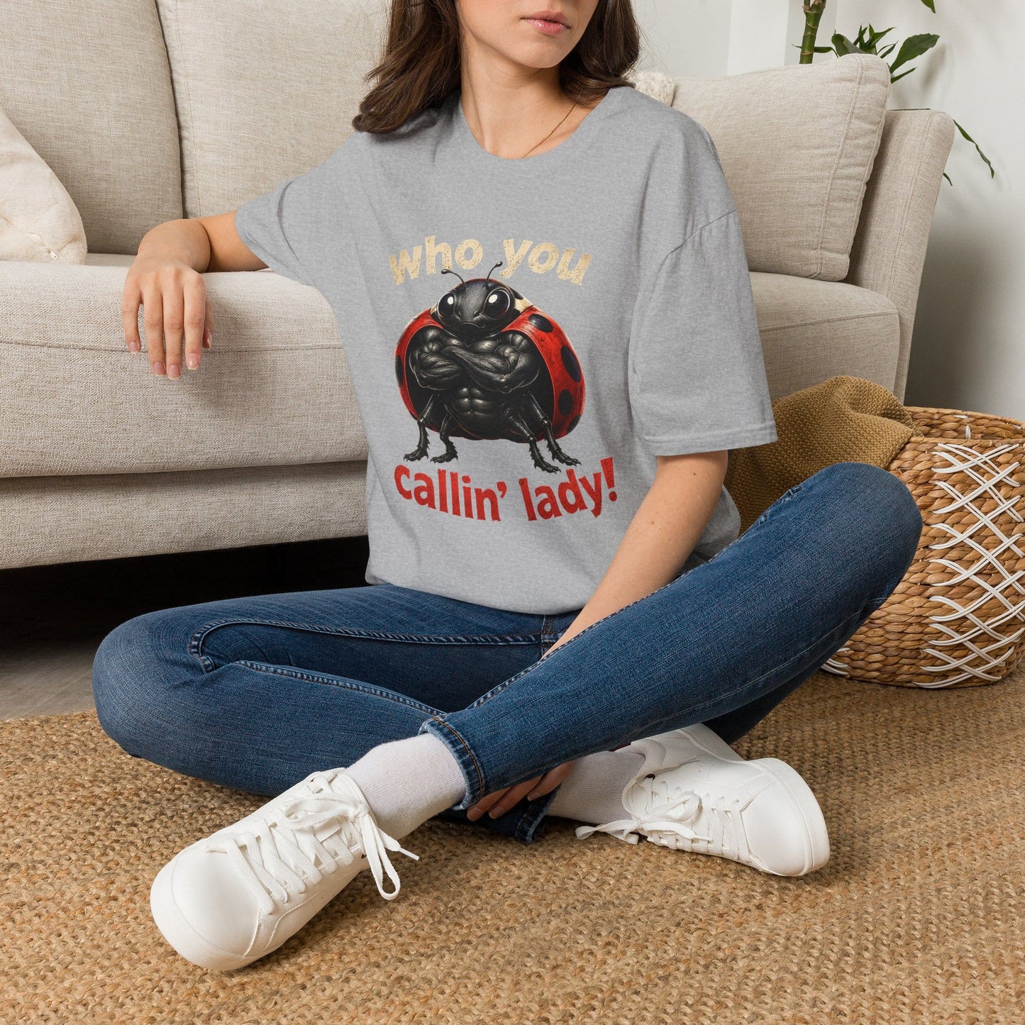 Who You Callin' Lady? Ladybug Graphic T-Shirt