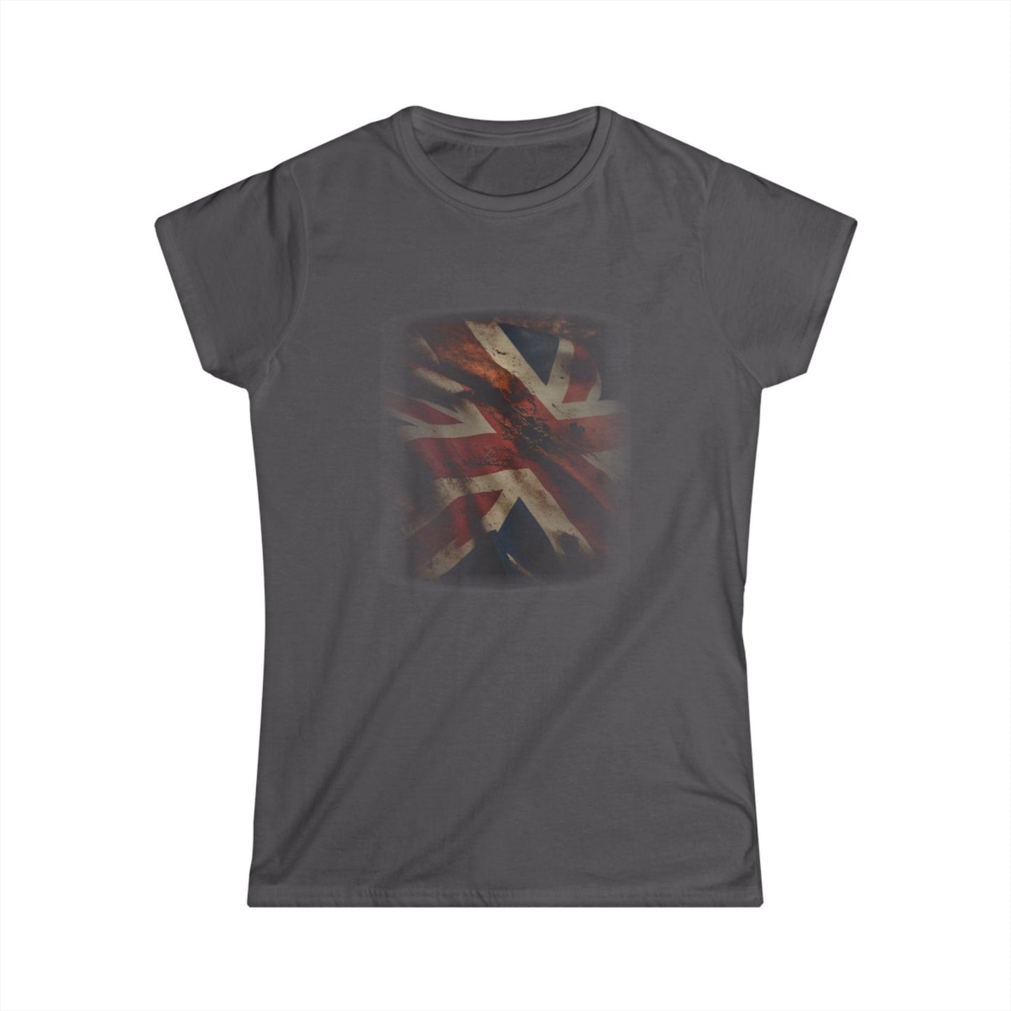 Vintage Union Jack Distressed Graphic Tee – Heritage Streetwear Women’s T-Shirt