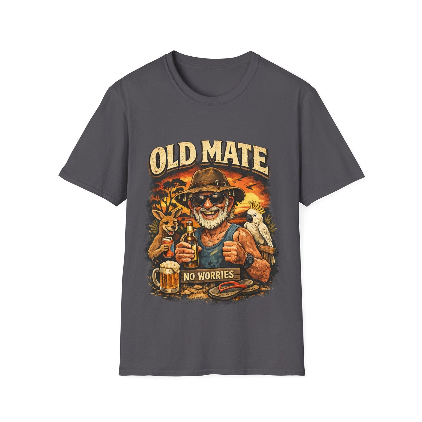 Old Mate No Worries T-Shirt – Vintage Aussie Beer Graphic Tee - That Should Be on a T-Shirt