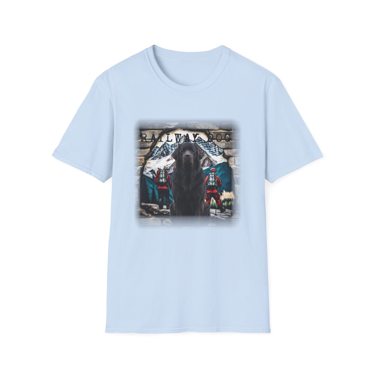 Newfoundland Railway Dog Tshirt | Gentle Giant Train Tee | Newfie Lover Gift