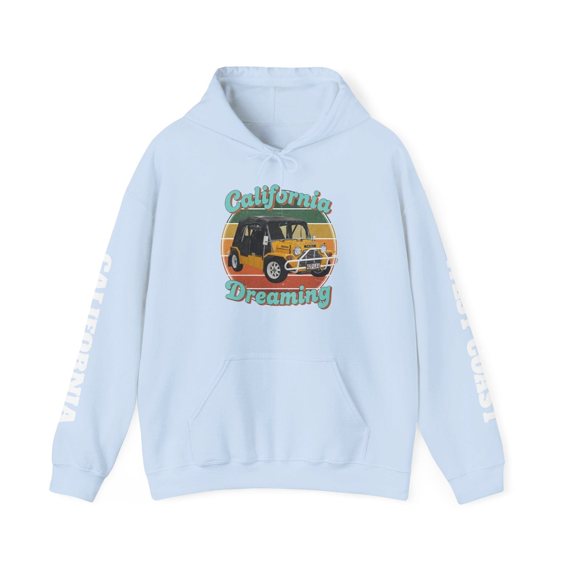 California Dreaming Hoodie — Retro Californian Buggy Surf Trip Graphic - That Should Be on a T-Shirt