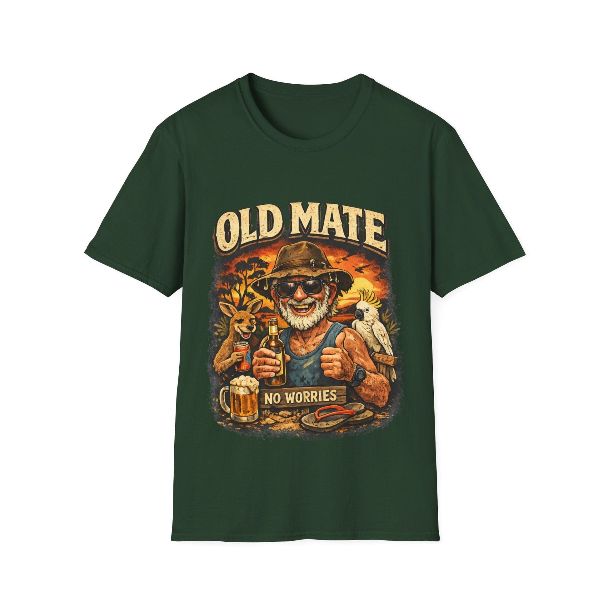 Old Mate No Worries T-Shirt – Vintage Aussie Beer Graphic Tee - That Should Be on a T-Shirt