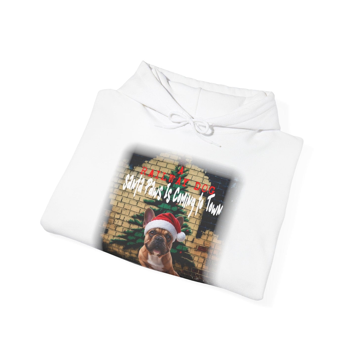 Santa Paws Is Coming to Town' French Bulldog Christmas Hoodie - Limited Stock!