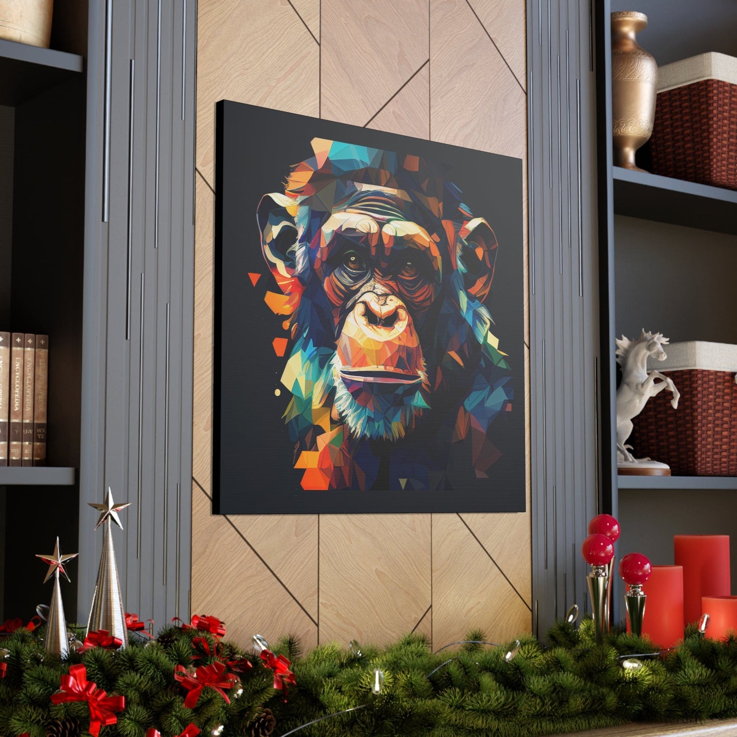 Chimpanzee on Canvas Art - That Should Be on a T-Shirt