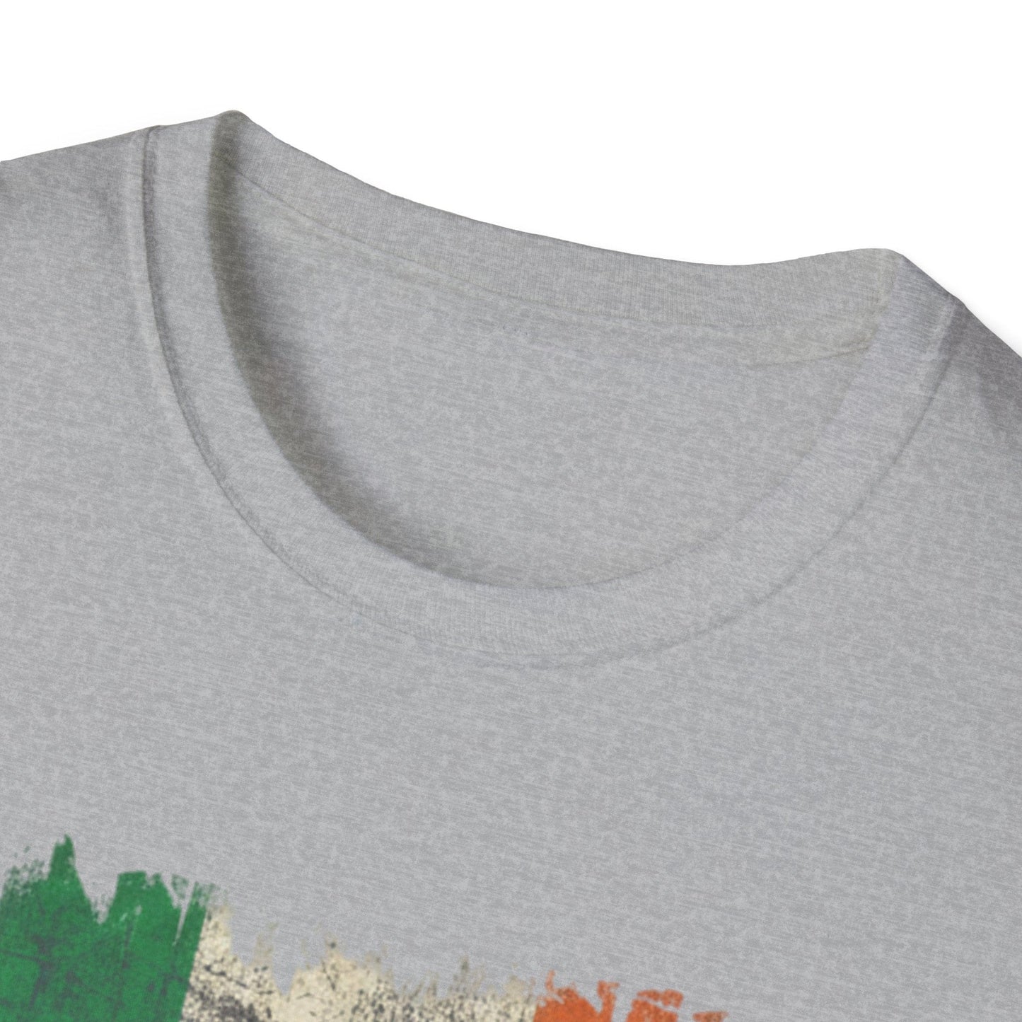 Irish Wolf Misneach & Neart T-Shirt - Distressed Ireland Flag Graphic Tee
Product Description