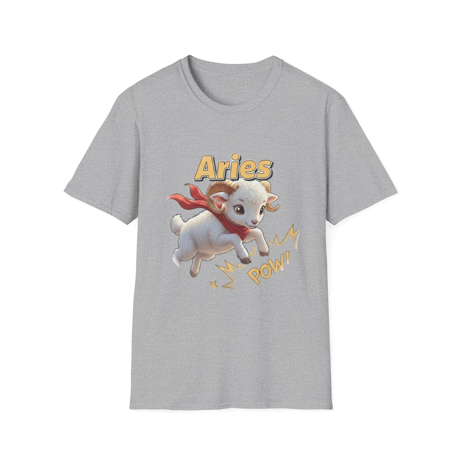 Aries Zodiac T-Shirt — Cute Superhero Ram ‘Pow!’ Graphic Tee - That Should Be on a T-Shirt