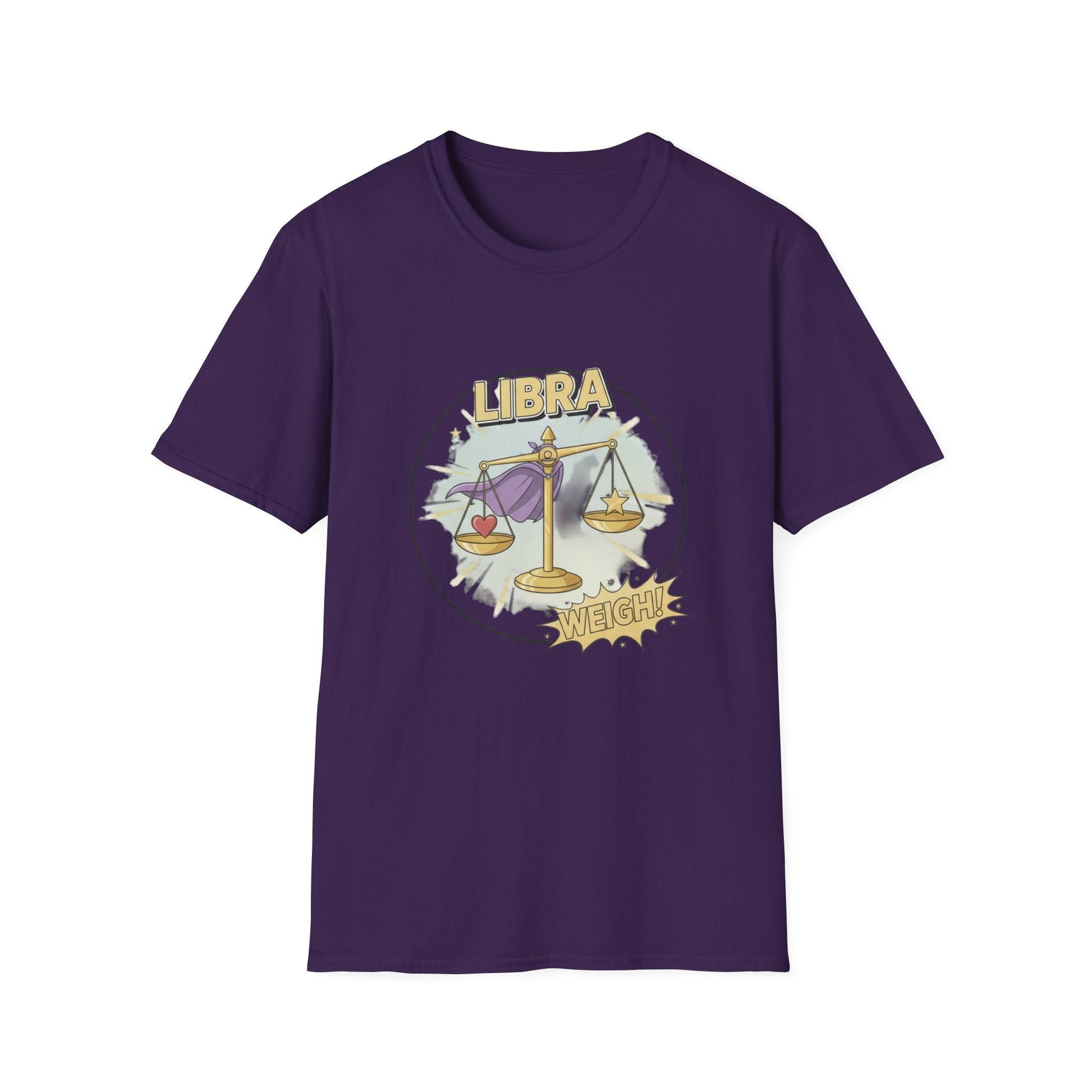Libra Cartoon Zodiac  Tee — Vintage Globe Adventure Shirt - That Should Be on a T-Shirt