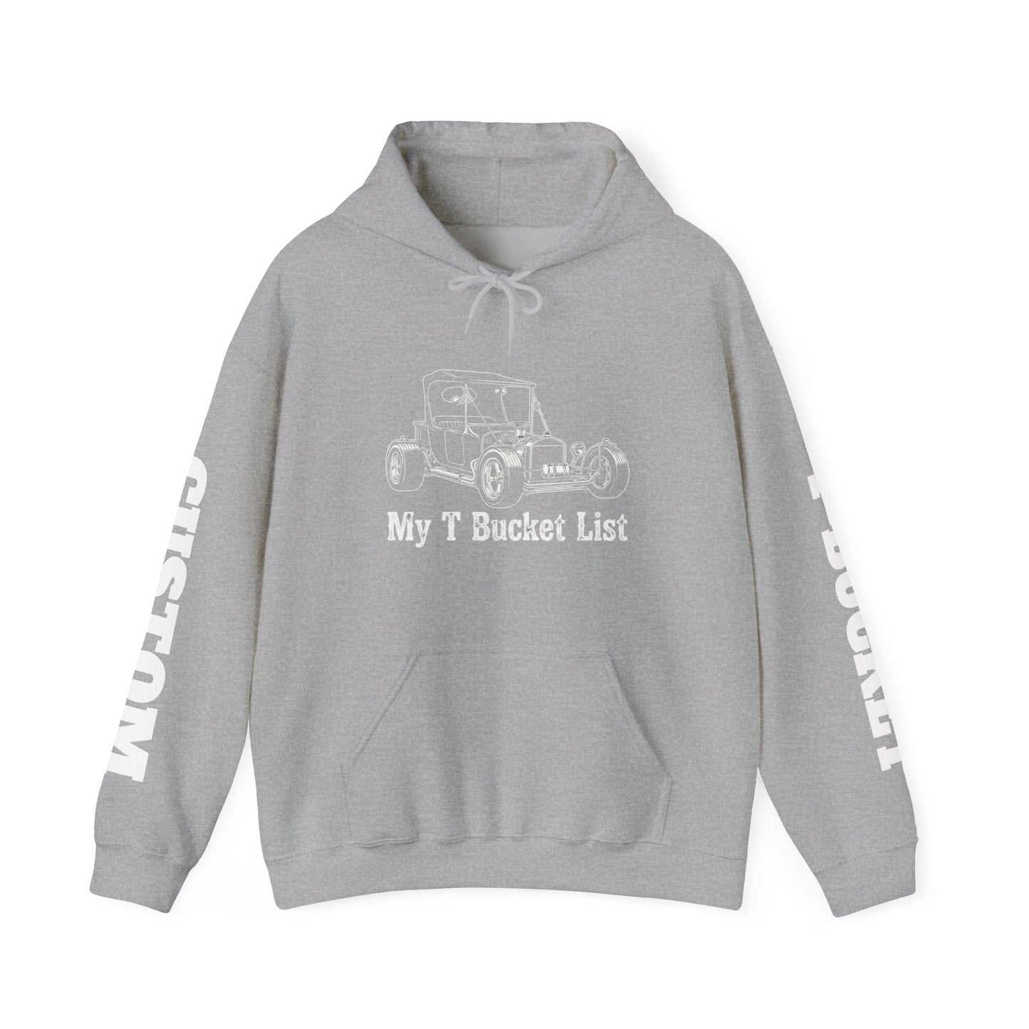 "My T-Bucket List" Hot Rod Hoodie – with Custom Sleeve Detail