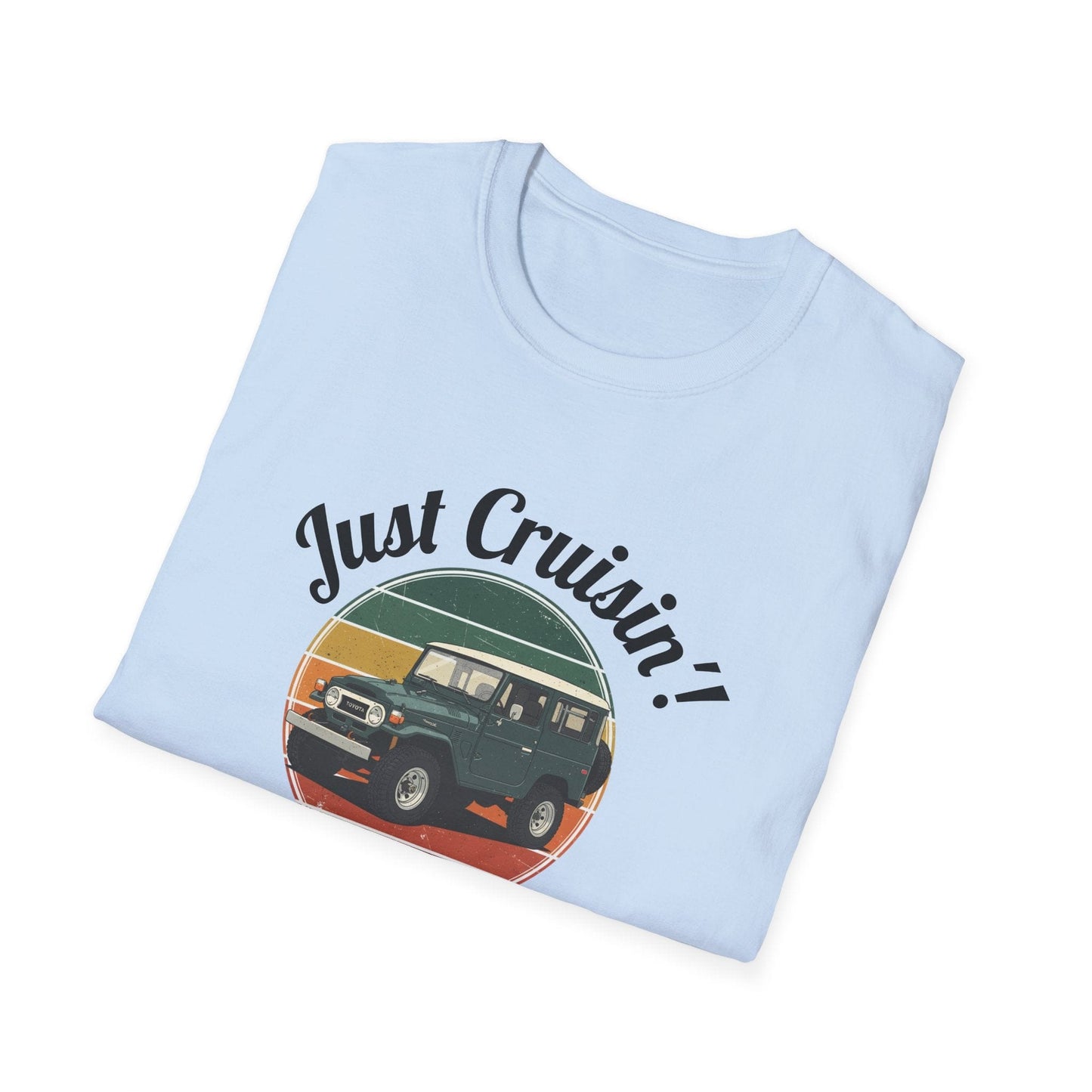 Just Cruisin' Vintage FJ40 Land Cruiser T-Shirt | Retro 70s Off-Road Vibe