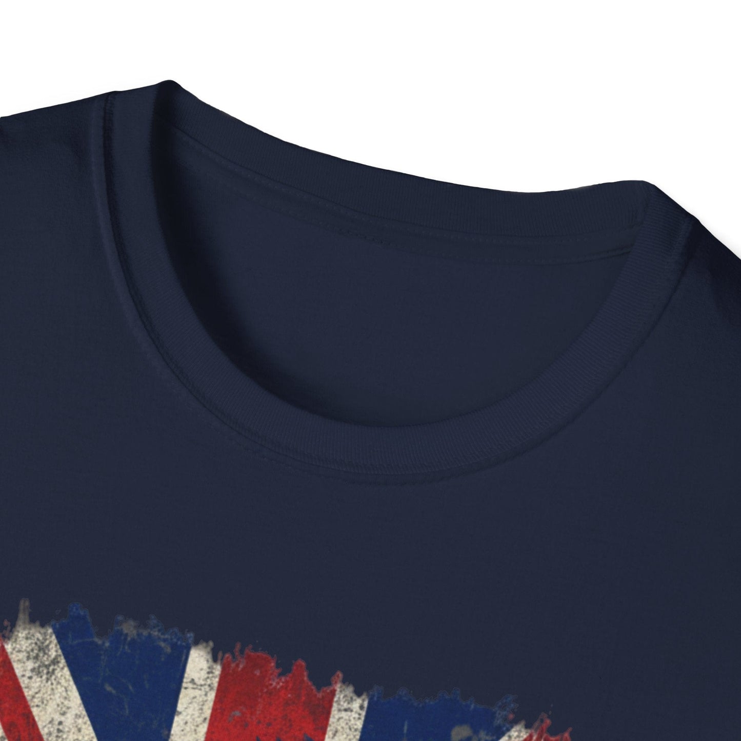 British Lion Strength & Courage T-Shirt - Distressed Union Jack Graphic Tee