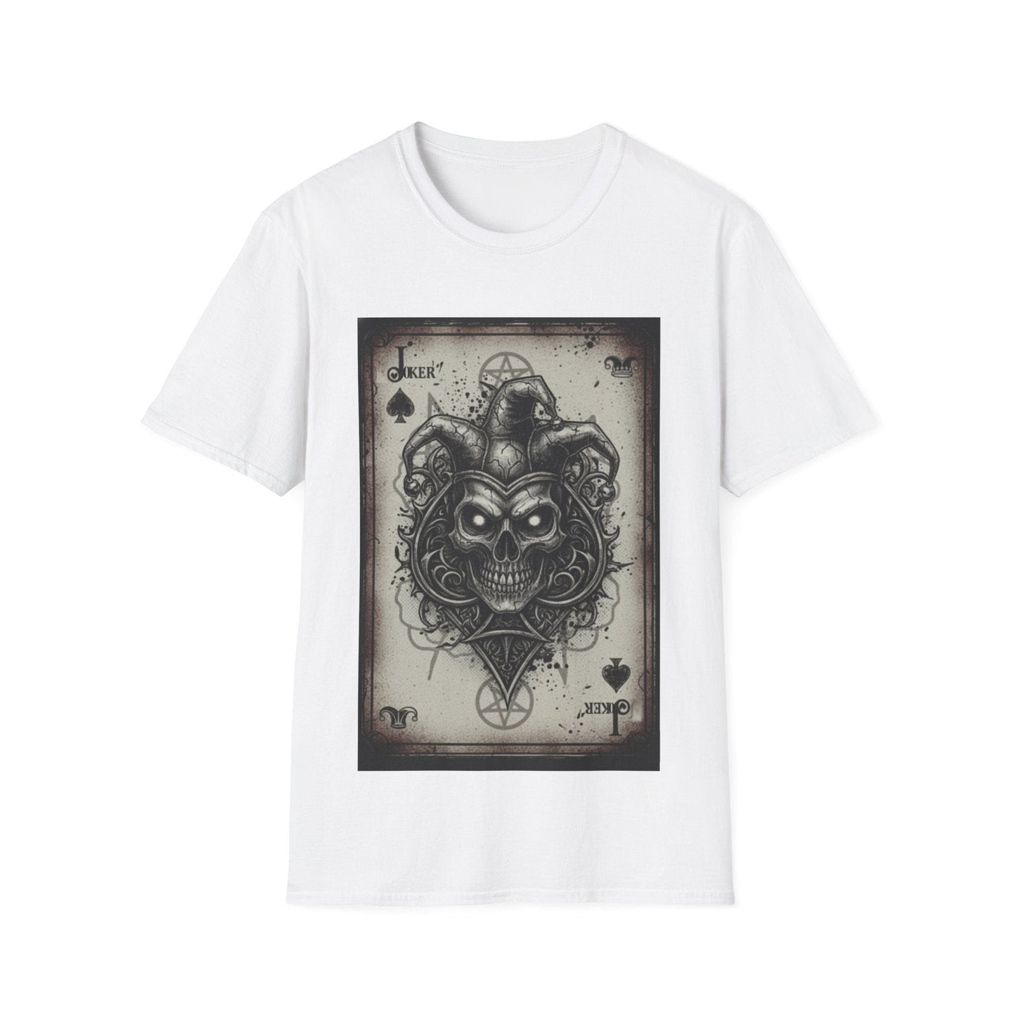 Dark Joker Skull Playing Card T-Shirt | Gothic Streetwear Graphic Tee