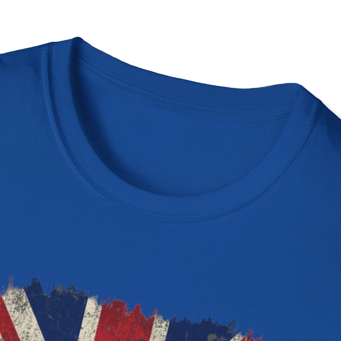 British Lion Strength & Courage T-Shirt - Distressed Union Jack Graphic Tee