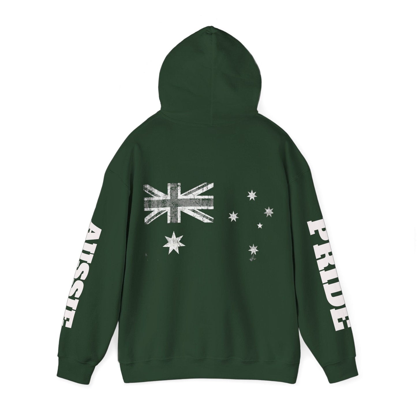 Aussie Pride Distressed Flag Hoodie - Unisex Oversized Streetwear