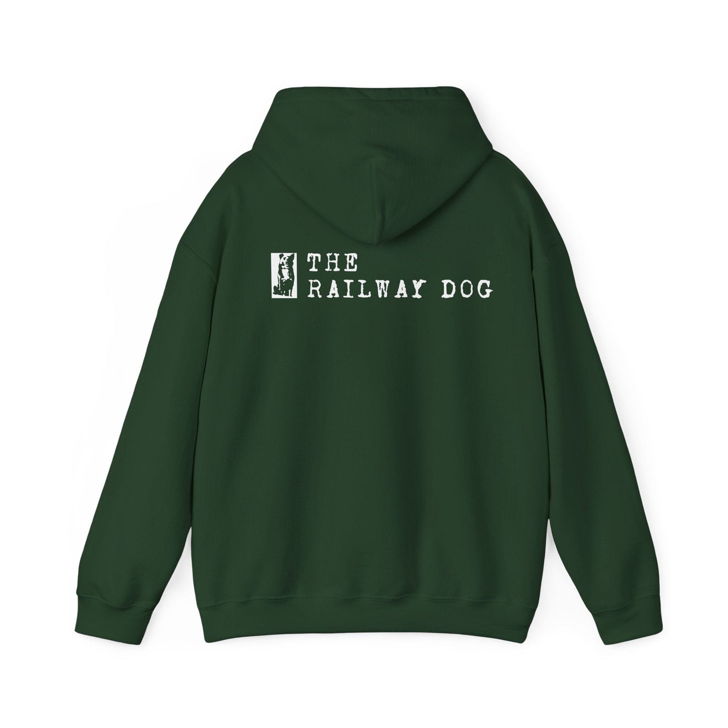 Railway Dog Hoodie - 'The Railway Dog' Vintage Logo Pullover - That Should Be on a T-Shirt