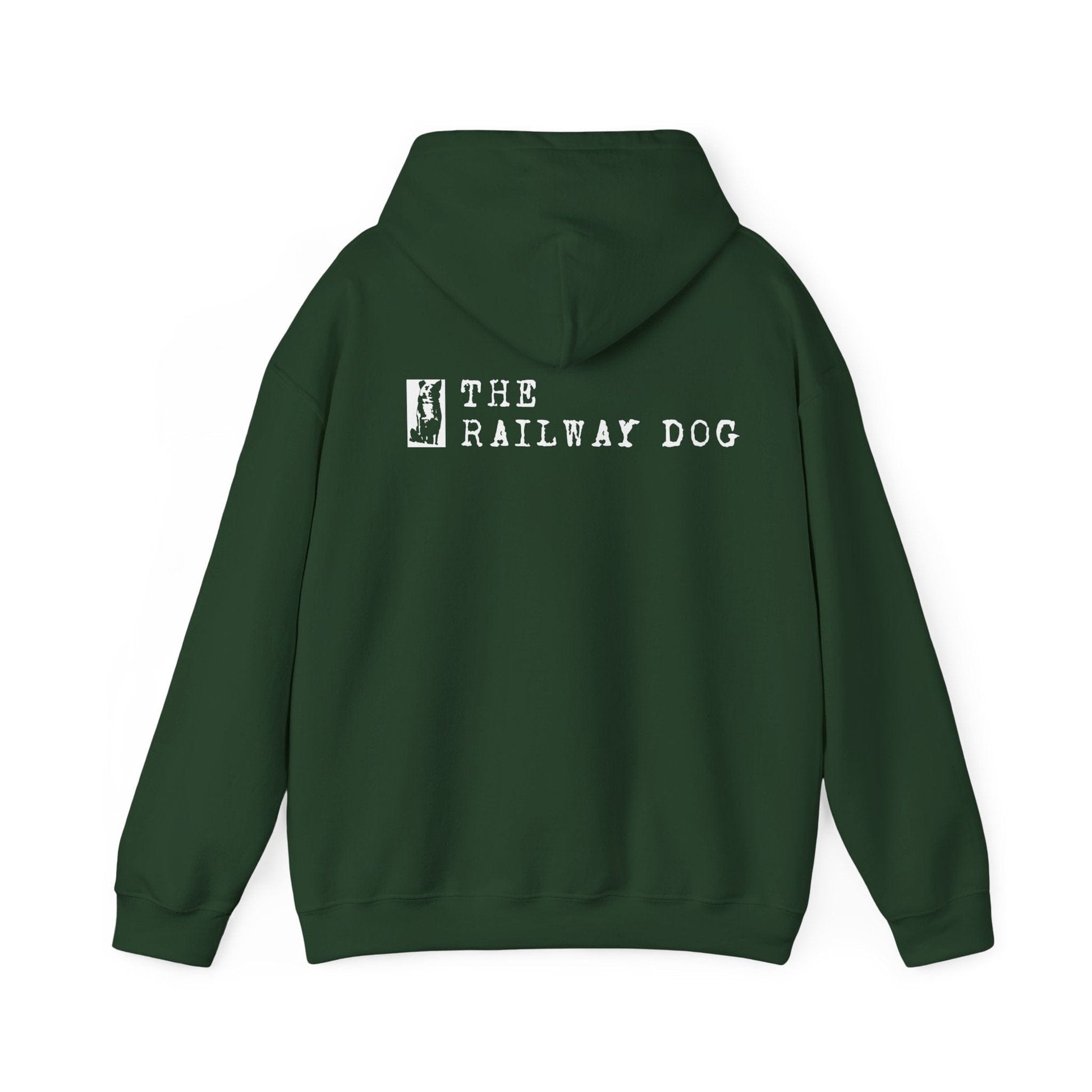 Railway Dog Hoodie - 'The Railway Dog' Vintage Logo Pullover - That Should Be on a T-Shirt