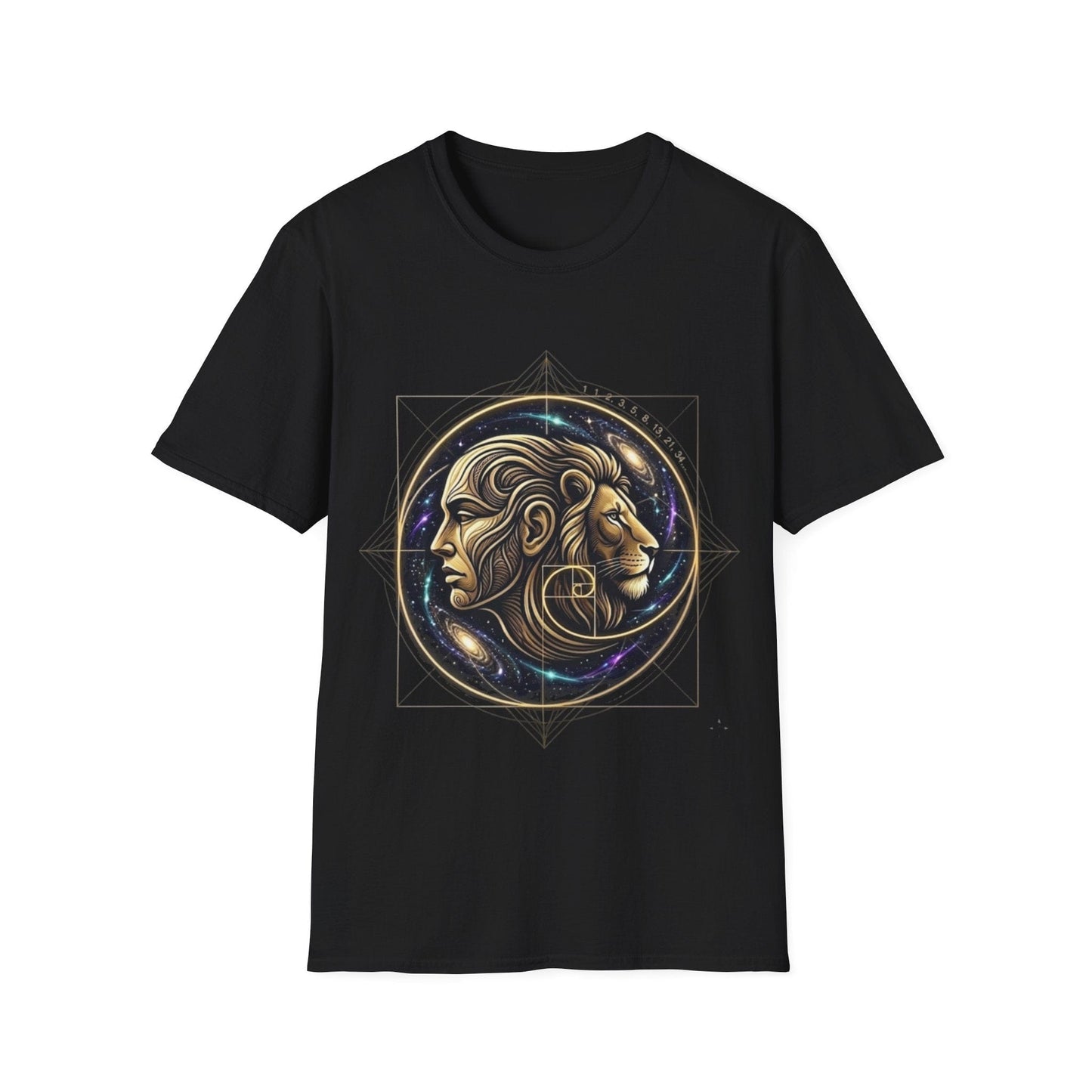 Golden Ratio Lion & Human T-Shirt - Fibonacci Sequence Sacred Geometry Tee - That Should Be on a T-Shirt