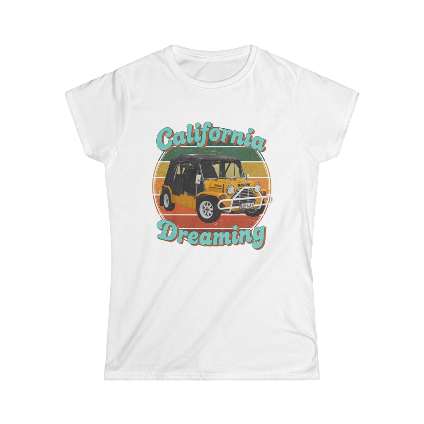 California Dreaming Tee — Vintage Surf Moke Women’s Shirt - That Should Be on a T-Shirt