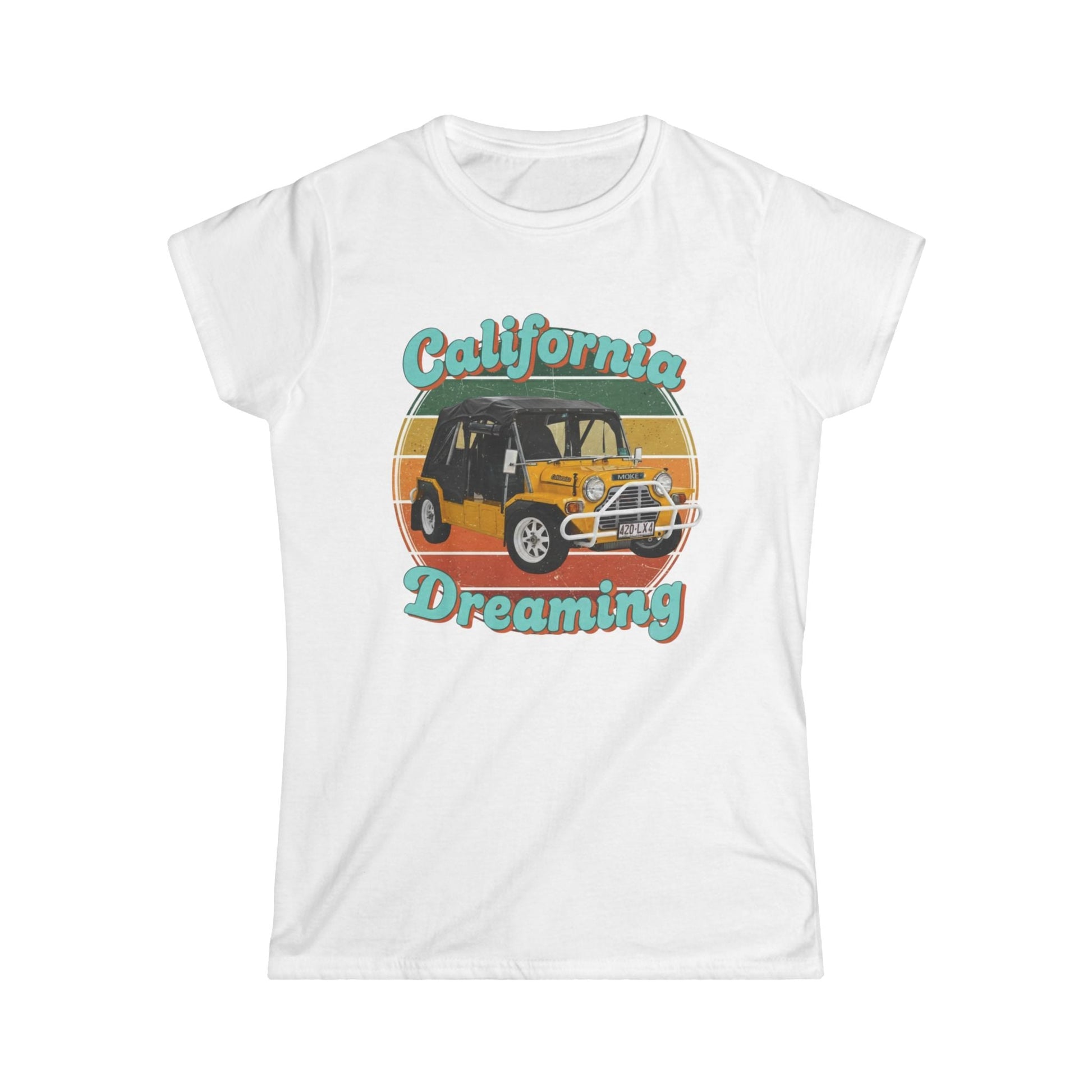 California Dreaming Tee — Vintage Surf Moke Women’s Shirt - That Should Be on a T-Shirt