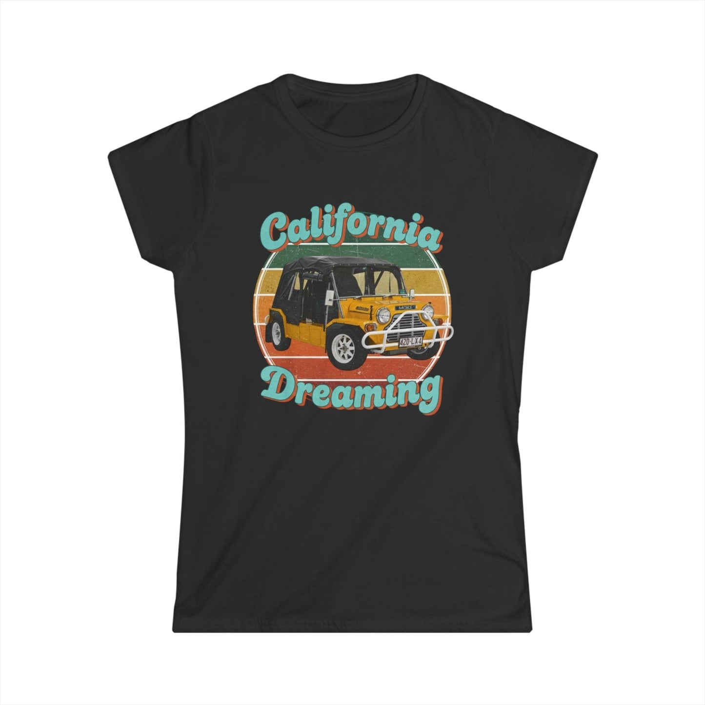 California Dreaming Tee — Vintage Surf Moke Women’s Shirt - That Should Be on a T-Shirt