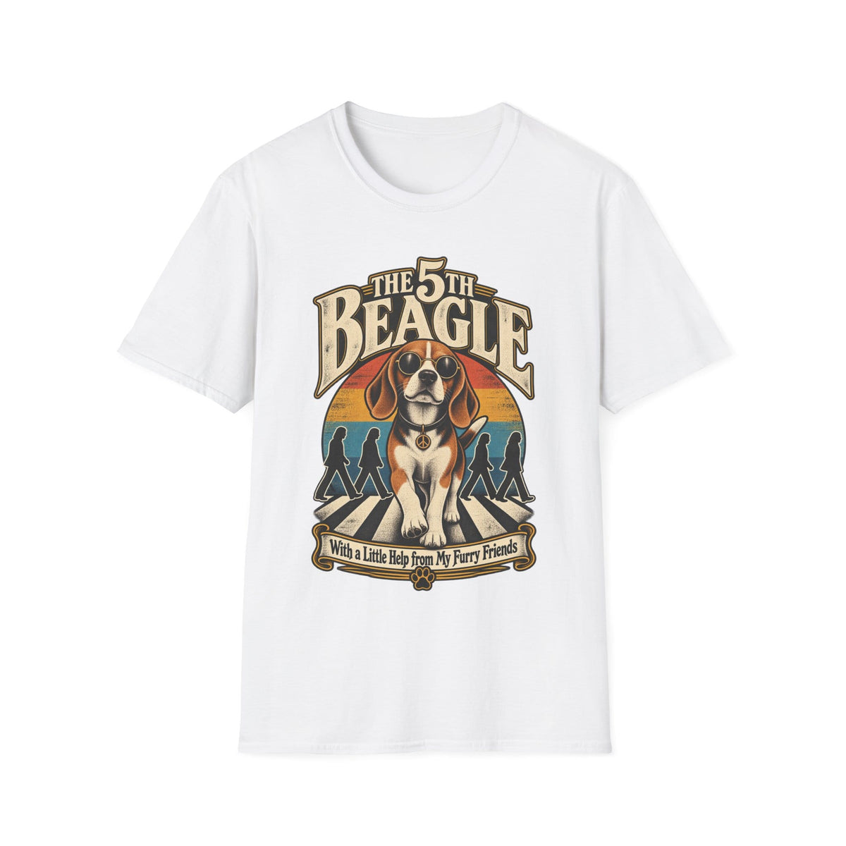 The 5th Beagle T-Shirt | Retro Music Dog Graphic Tee