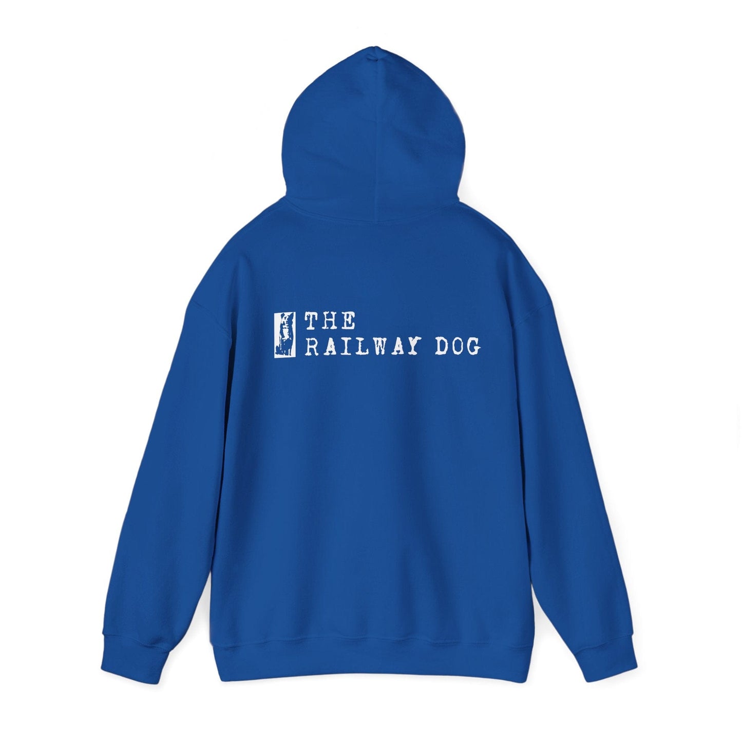 Railway Dog Hoodie - 'The Railway Dog' Vintage Logo Pullover - That Should Be on a T-Shirt