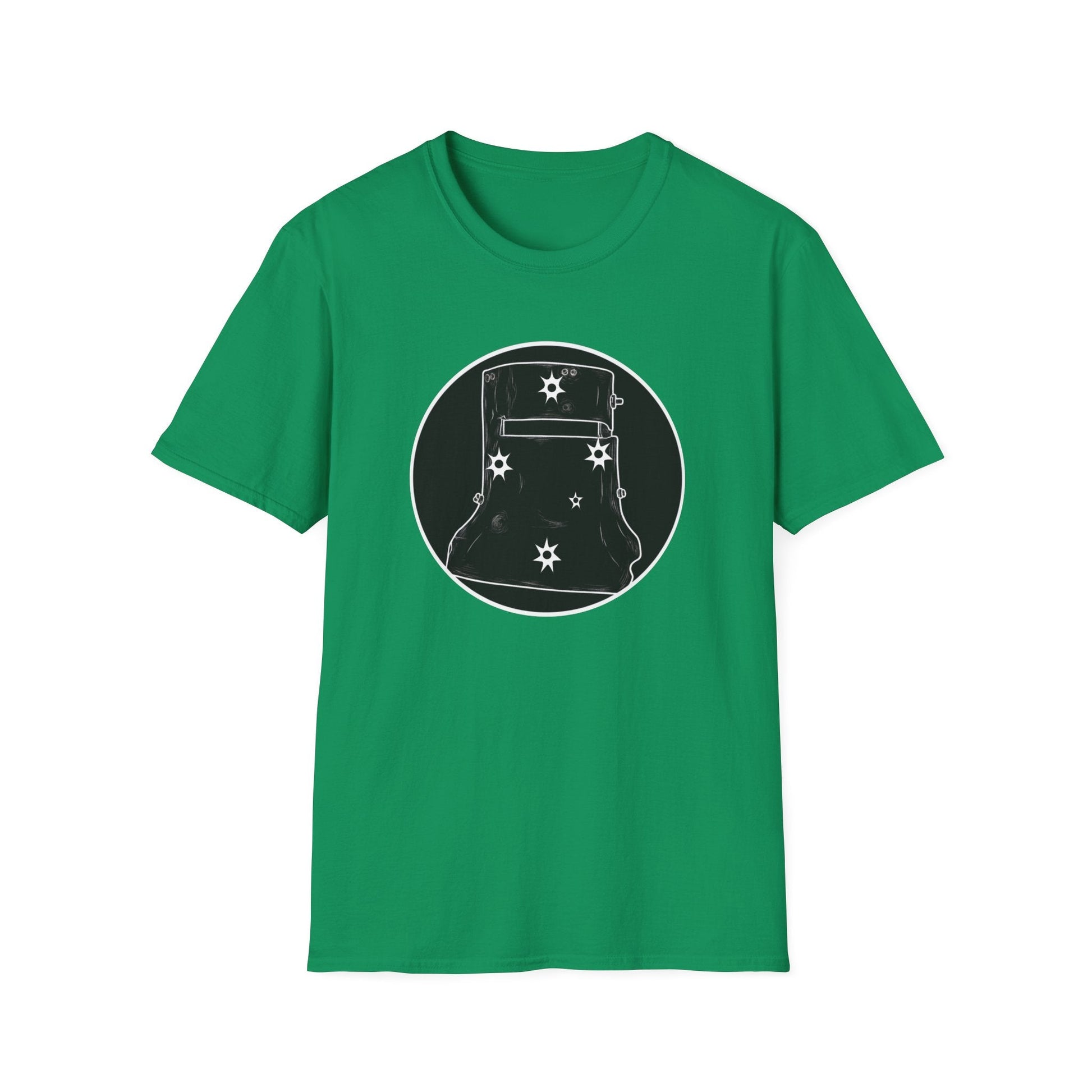 Ned Kelly Outlaw Helmet Graphic T-Shirt - Premium Black Cotton Streetwear - That Should Be on a T-Shirt