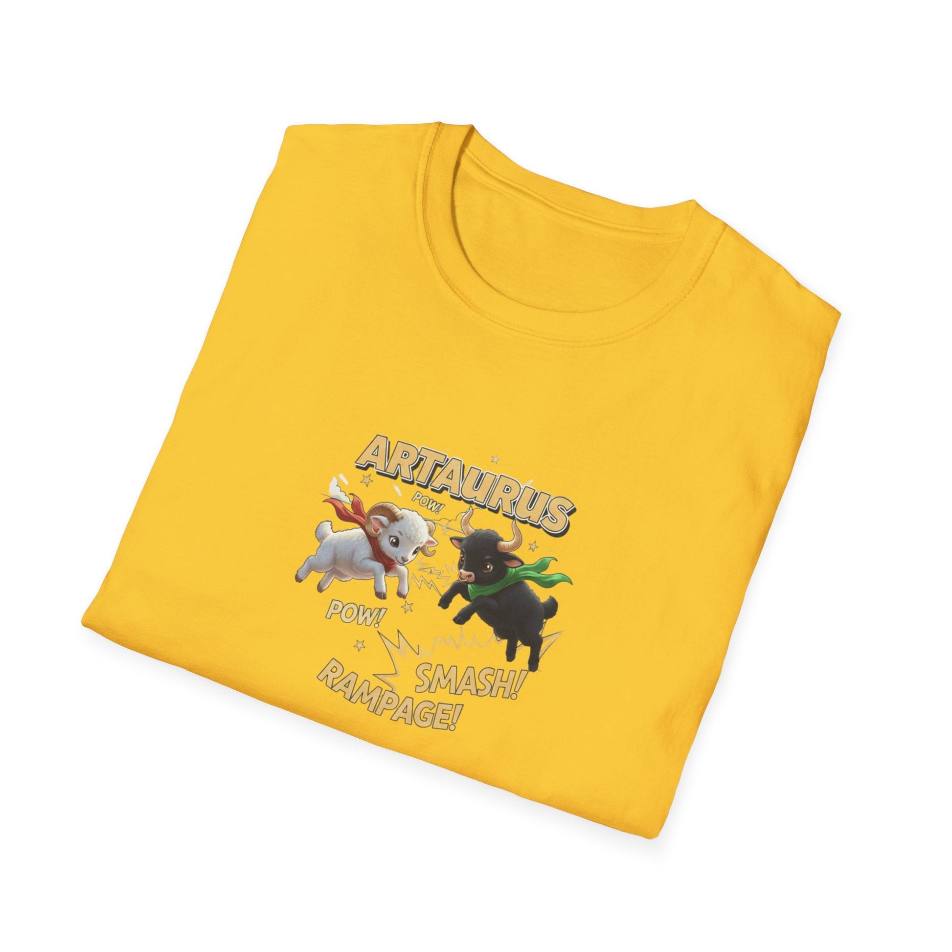 Artaurus “Rampage!” T-Shirt – Aries Taurus Cusp Zodiac Mashup Tee - That Should Be on a T-Shirt