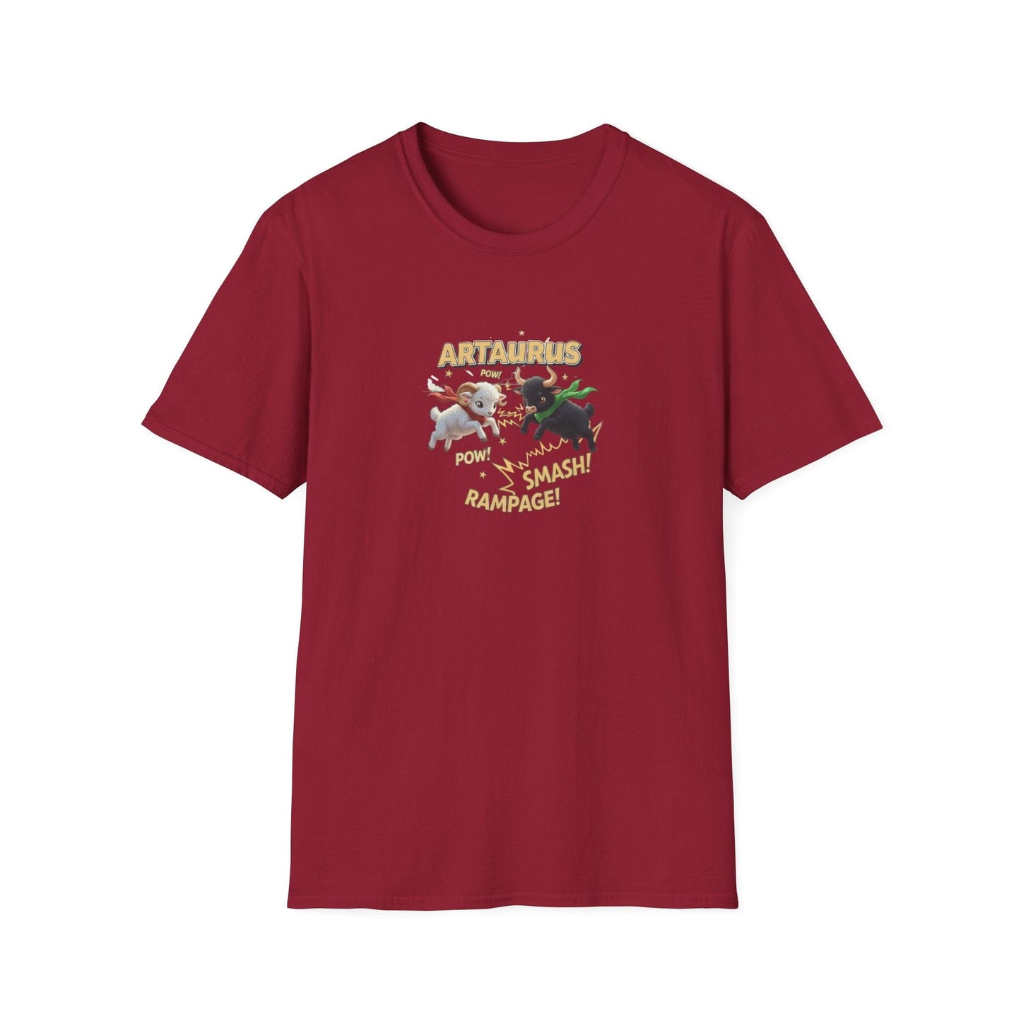 Artaurus “Rampage!” T-Shirt – Aries Taurus Cusp Zodiac Mashup Tee - That Should Be on a T-Shirt