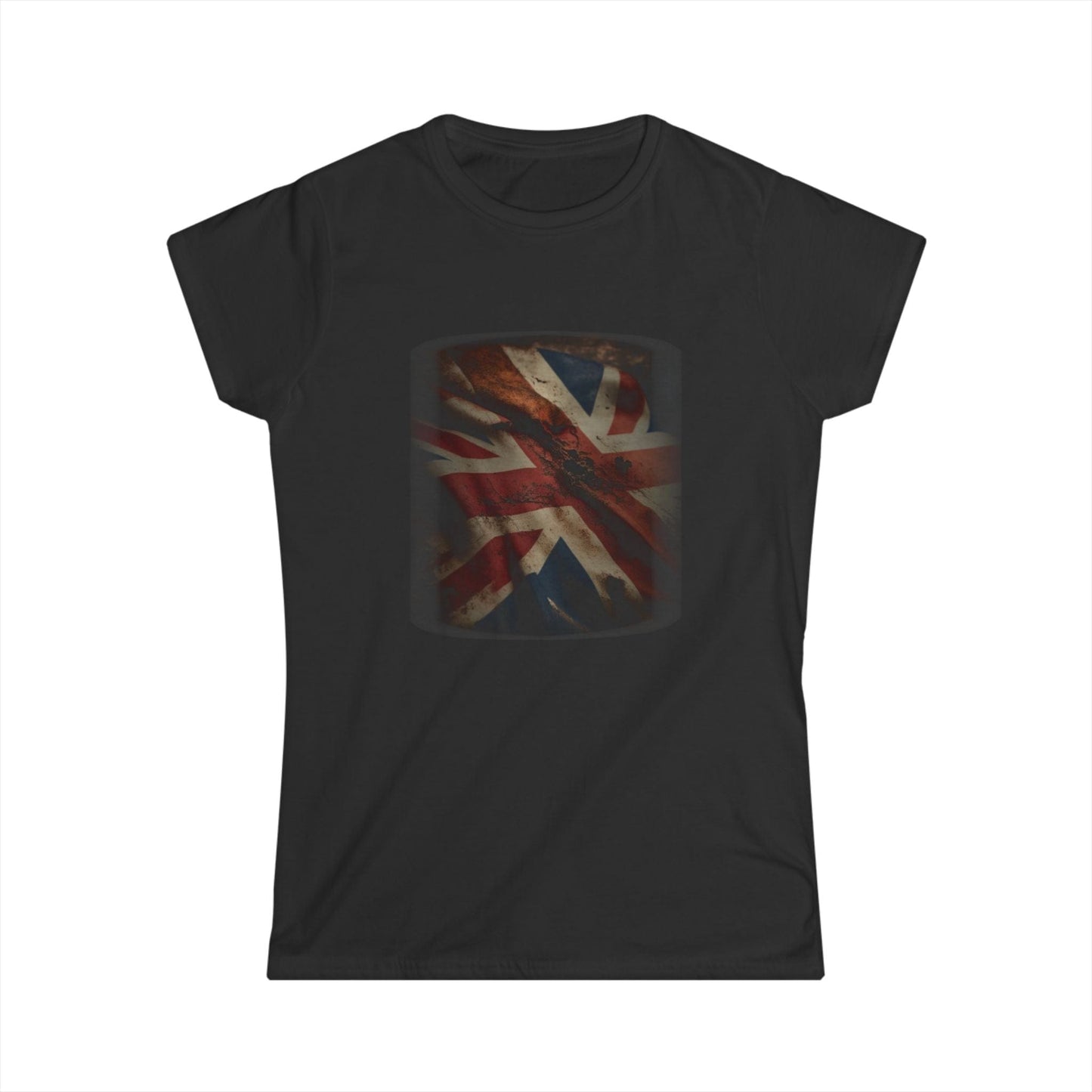 Vintage Union Jack Distressed Graphic Tee – Heritage Streetwear Women’s T-Shirt