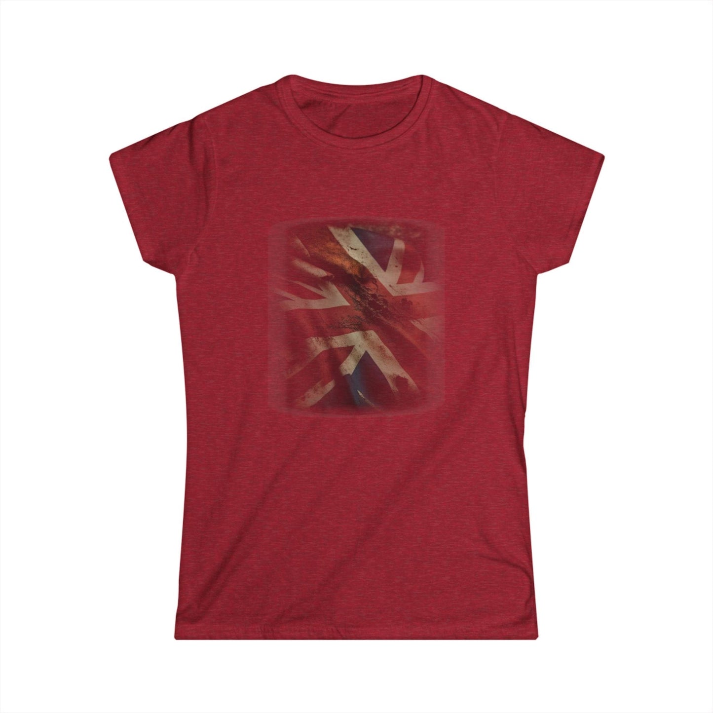 Vintage Union Jack Distressed Graphic Tee – Heritage Streetwear Women’s T-Shirt