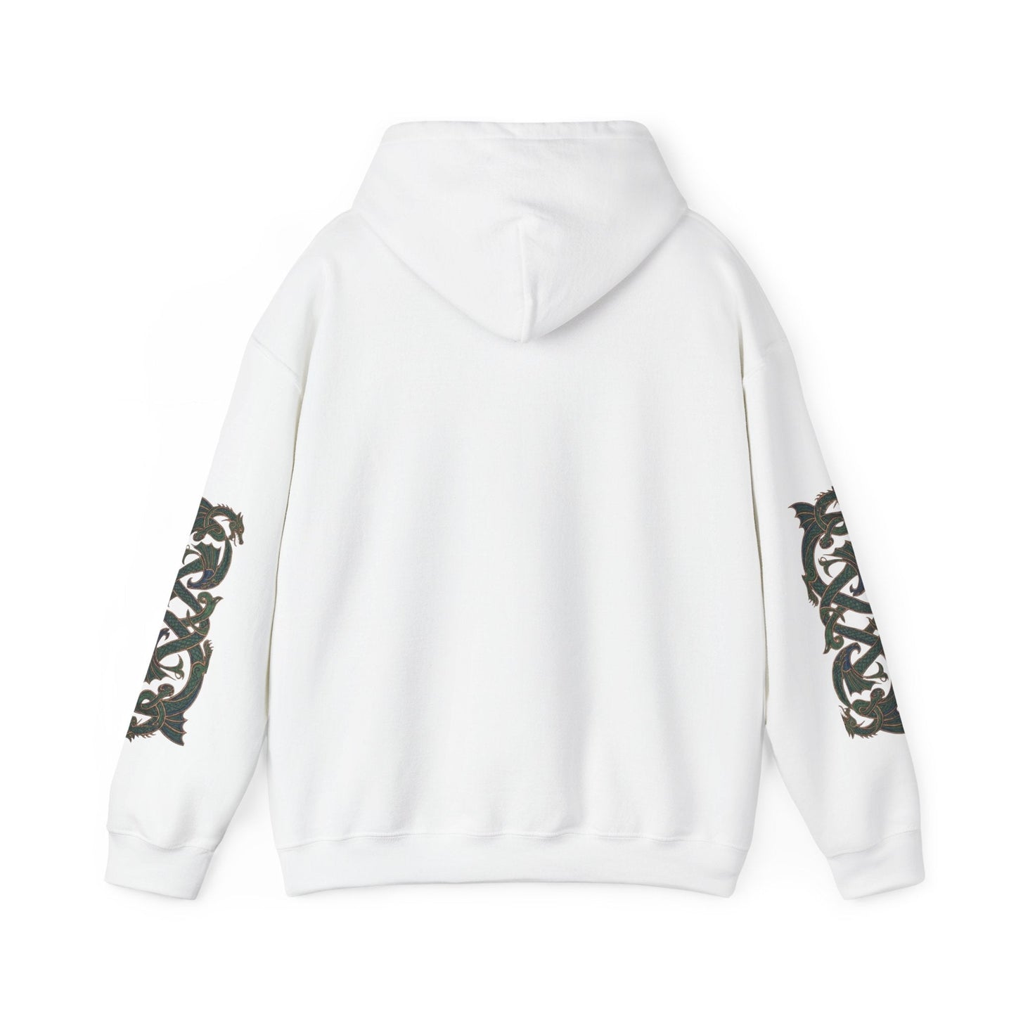 Celtic Dragon Emblem Hoodie – with Full Sleeve Detail