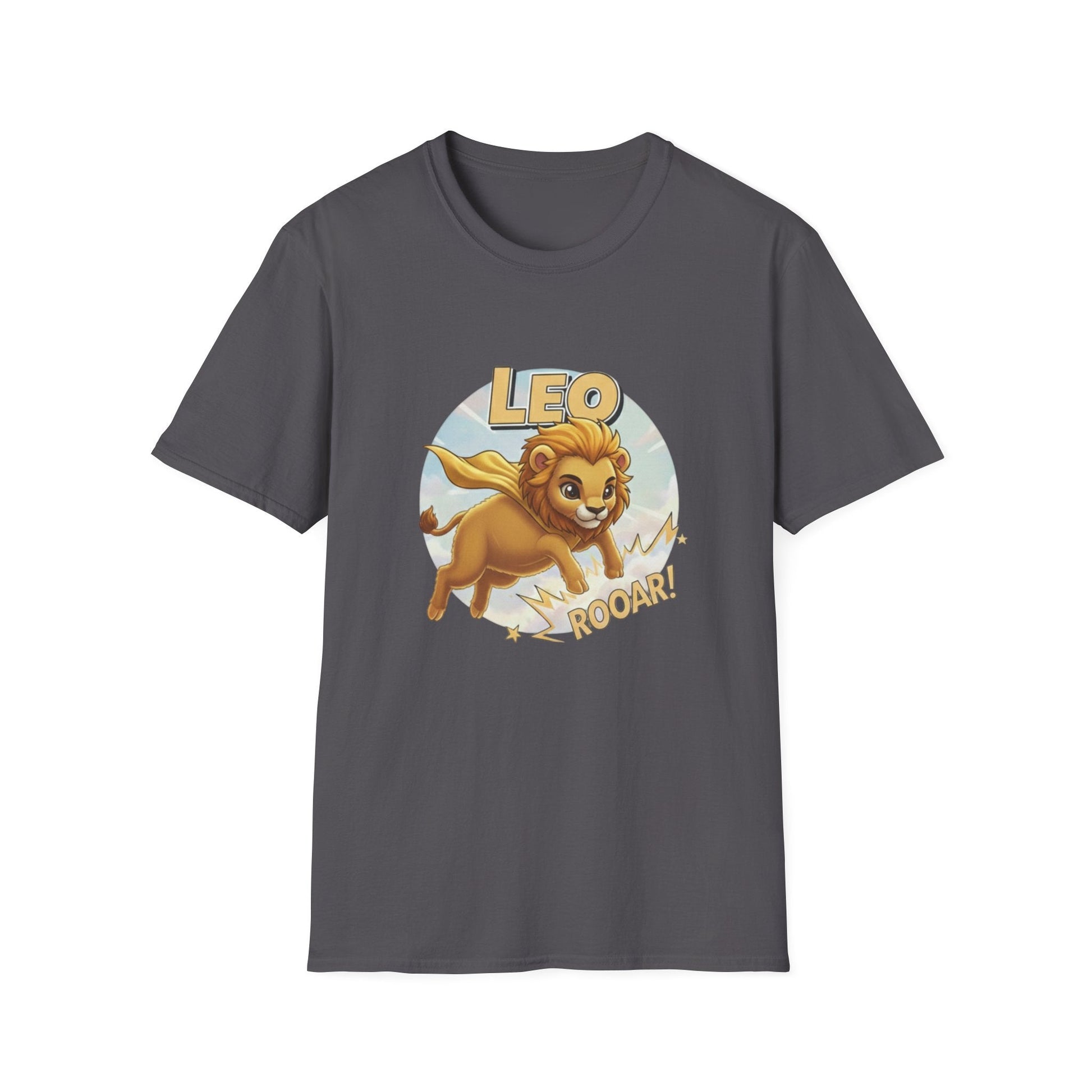 Leo Zodiac T-Shirt – Cute Lion Astrology Tee with “Roaar!” Design - That Should Be on a T-Shirt