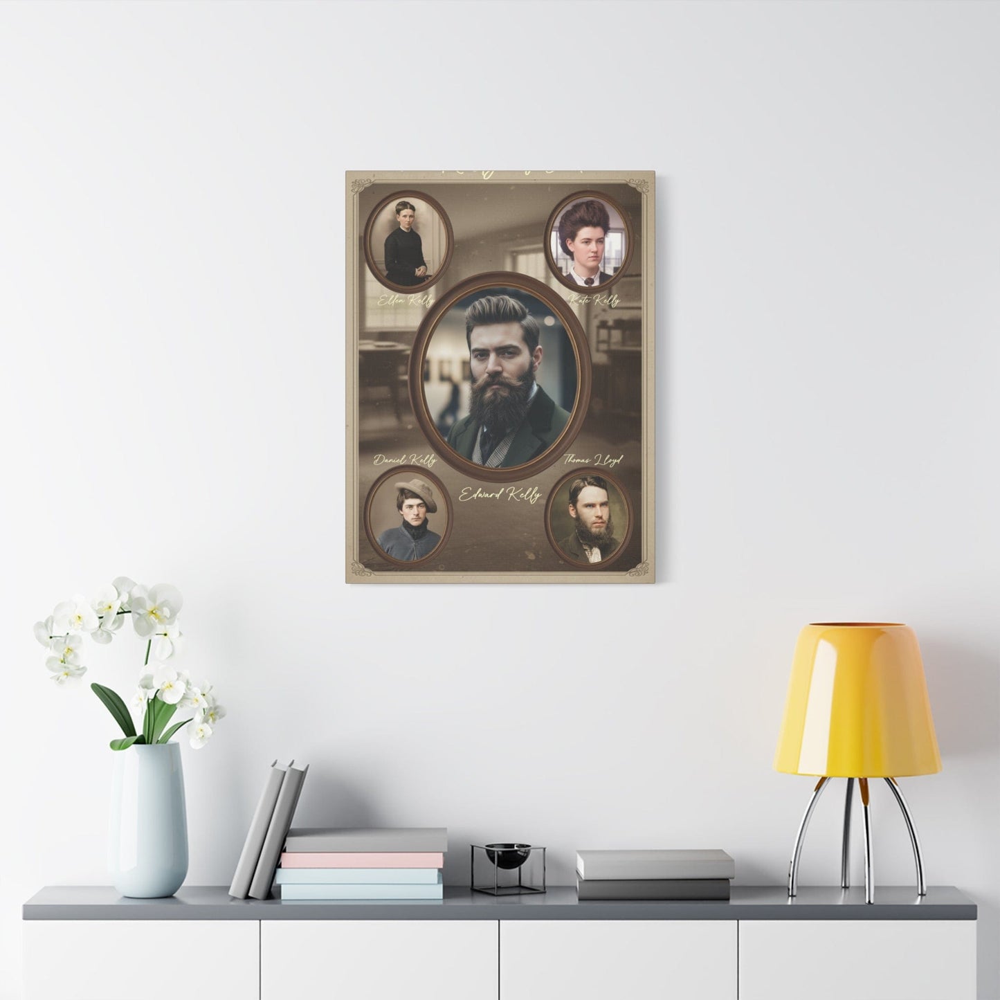 The Kellys of Greta – Ned Kelly Gang Vintage Australian History Canvas Wall Art - That Should Be on a T-Shirt