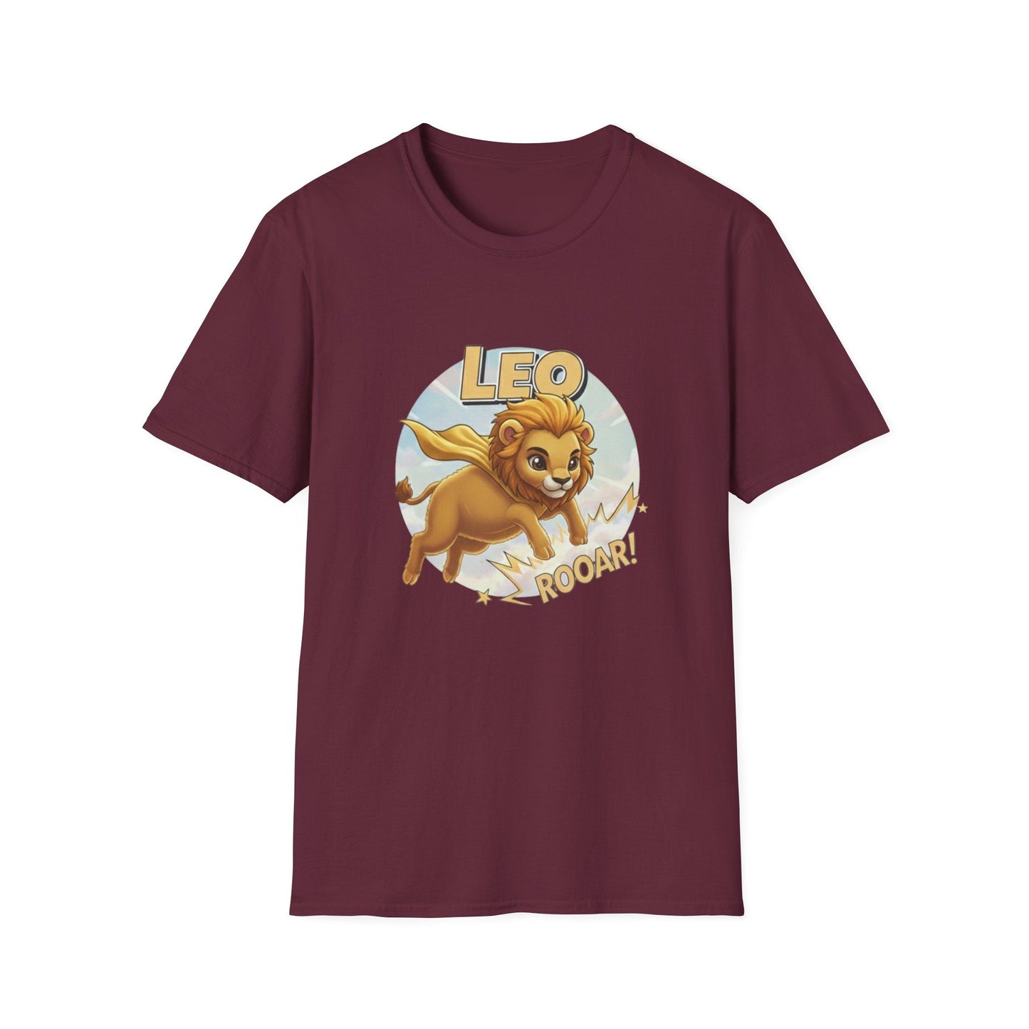 Leo Zodiac T-Shirt – Cute Lion Astrology Tee with “Roaar!” Design - That Should Be on a T-Shirt
