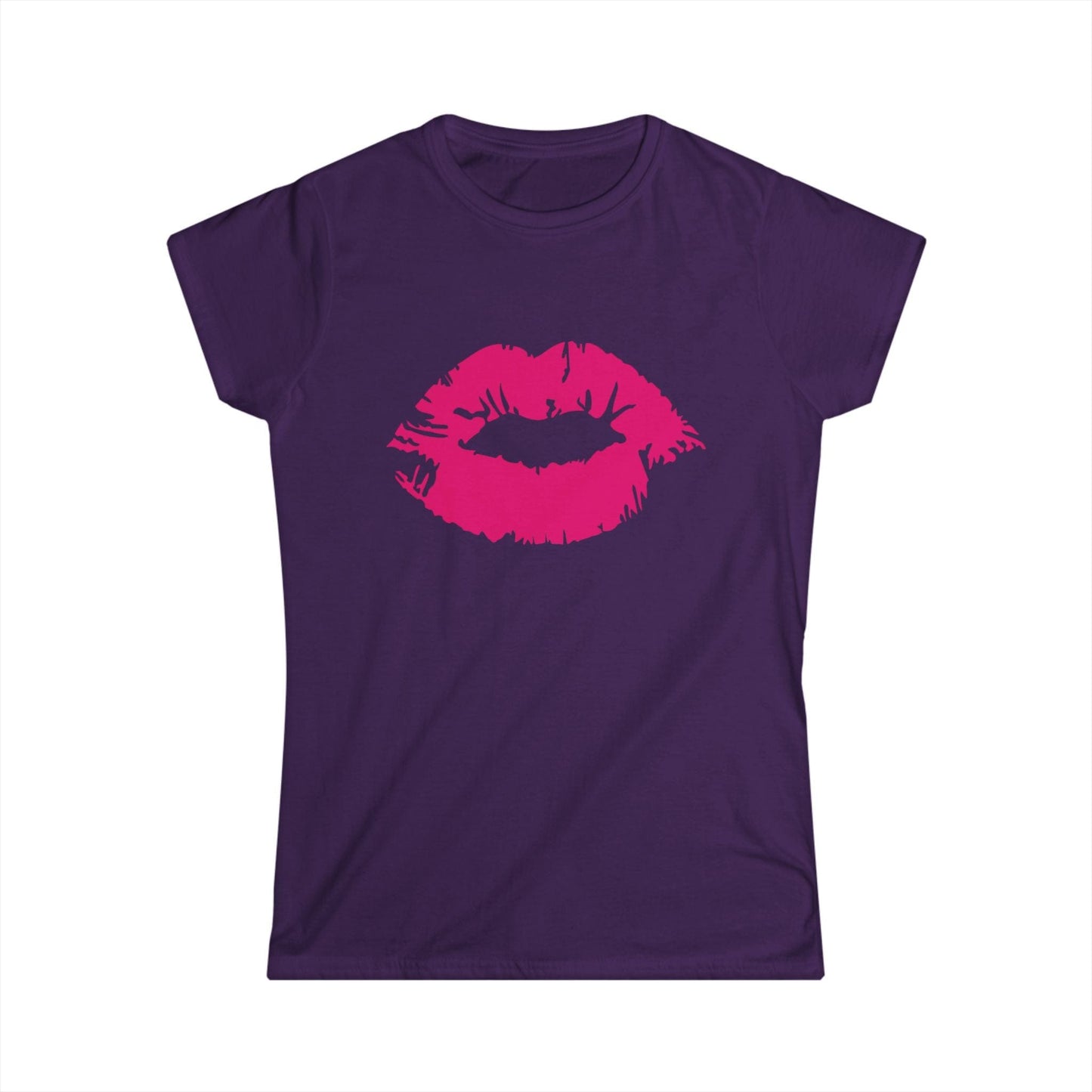 Lips Graphic Tee – Bold Pink Lip Print Women’s T-Shirt