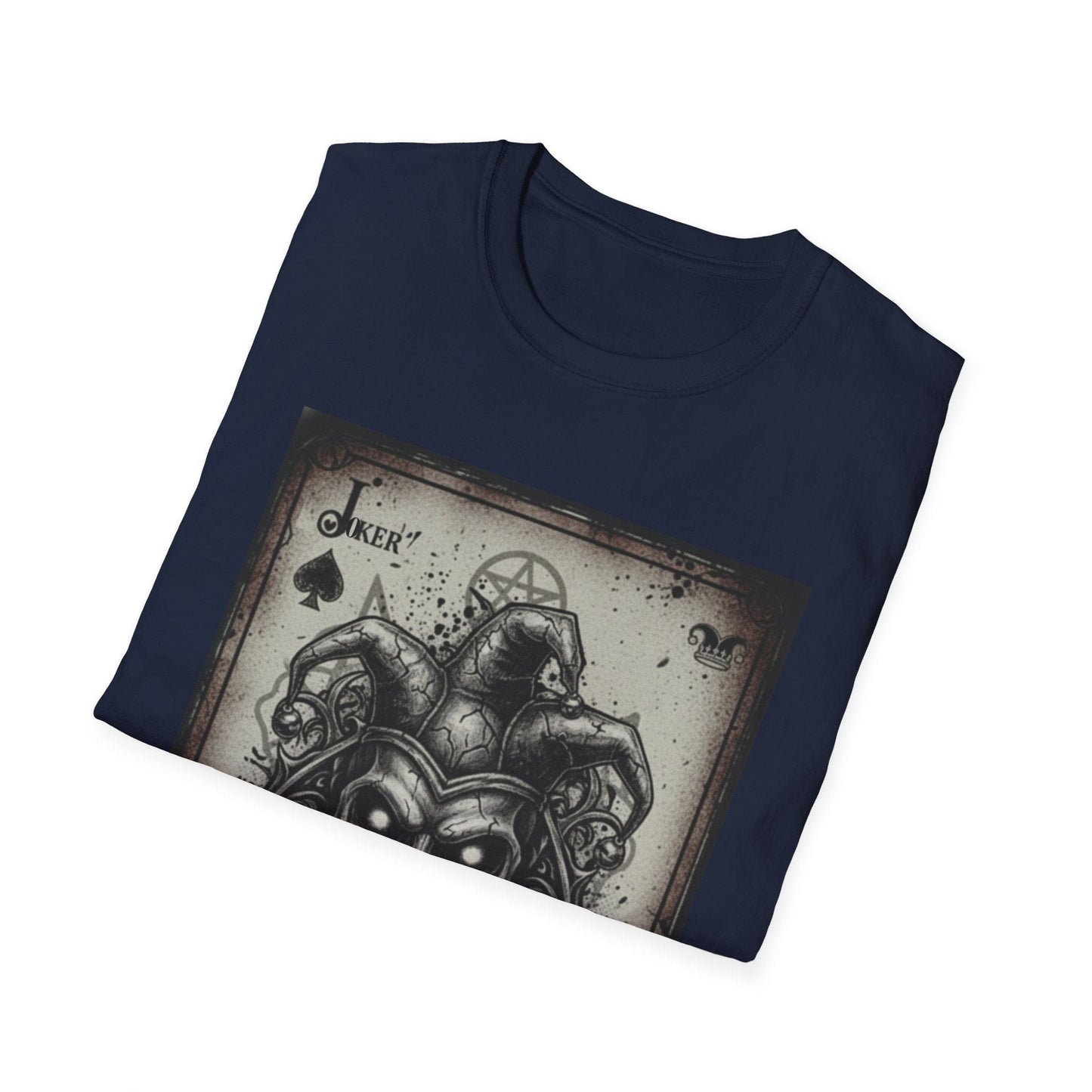 Dark Joker Skull Playing Card T-Shirt | Gothic Streetwear Graphic Tee