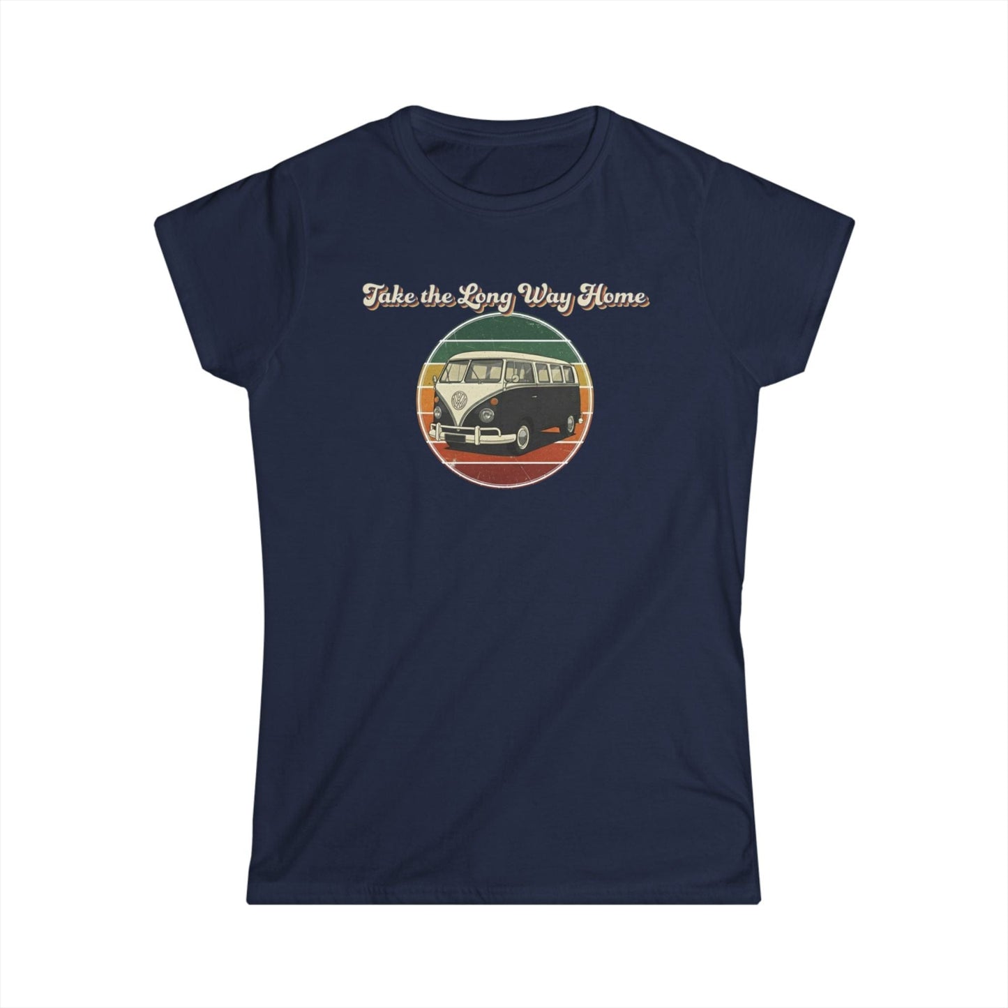 Retro VW Bus "Take the Long Way Home" T-Shirt